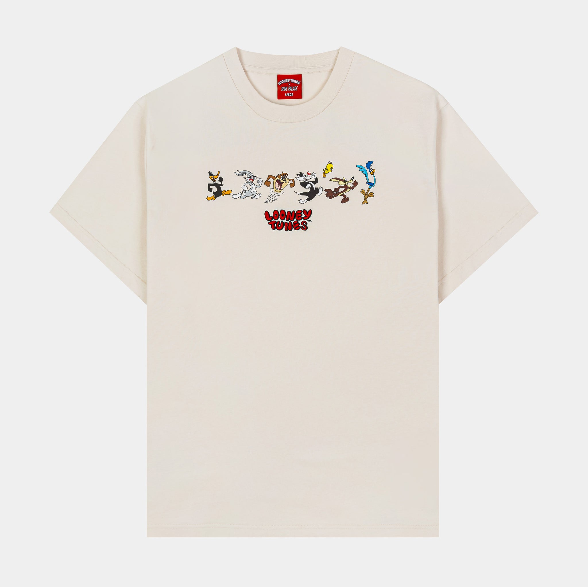 Looney Tunes x SP SP x Looney Tunes Folks Mens Short Sleeve Shirt Beige Black