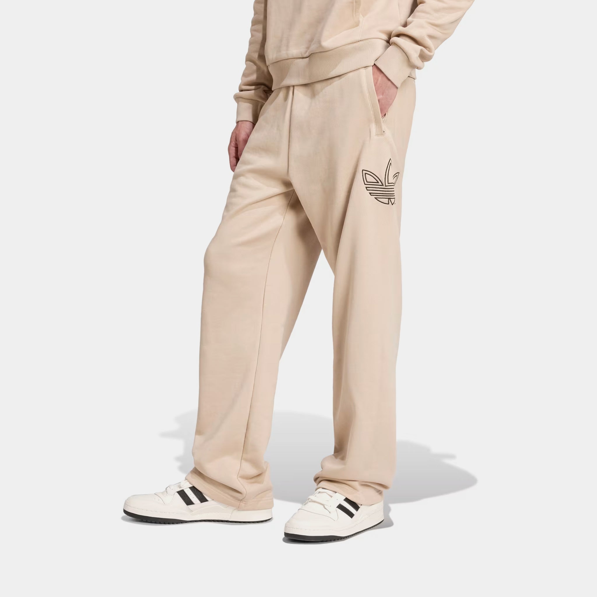 Adidas trefoil cuffed pants online