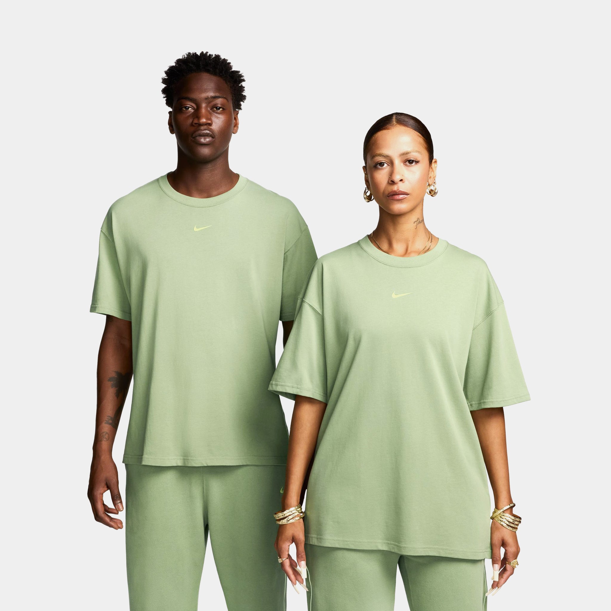 NOCTA Graphic Mens Short Sleeve Shirt (Oil Green/Light Liquid Lime)