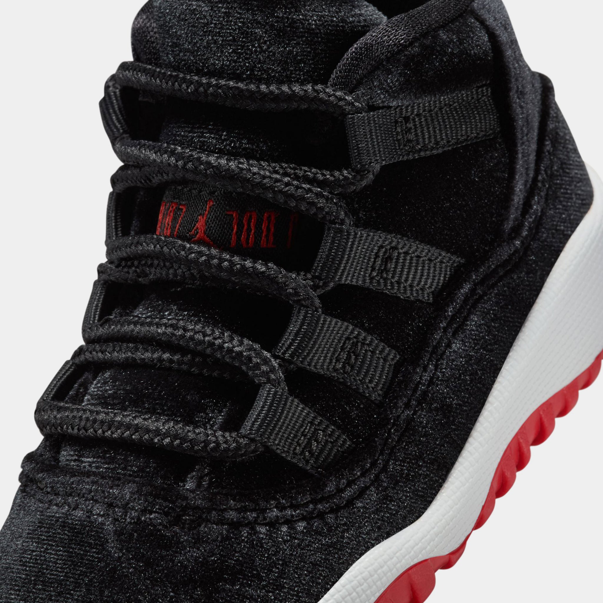 Jordan Air Jordan 11 Bred Velvet Infant Toddler Lifestyle Shoes Black Gym Re HF7808 061 Shoe Palace