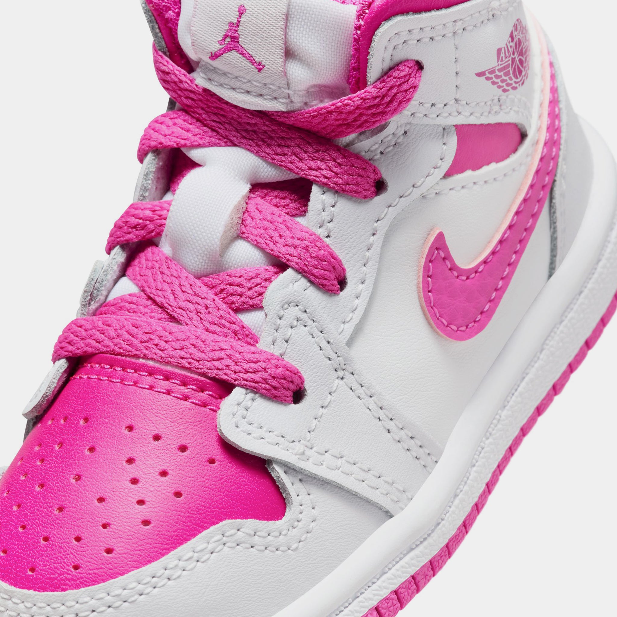 Toddler s Jordan 1 Mid Iris Whisper Fire Pink White 4