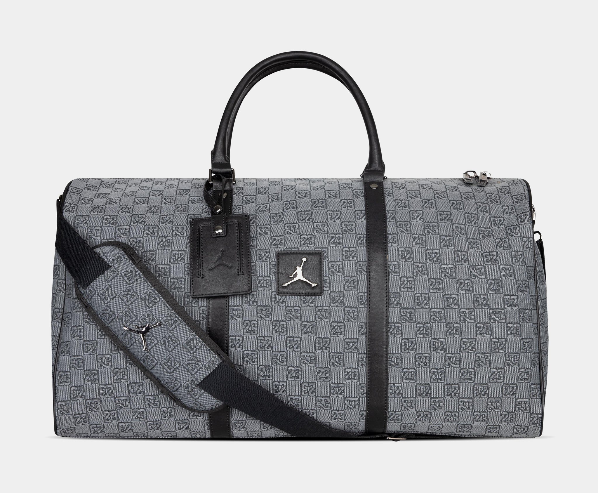 Jordan 23 Monogram Duffle Mens Bag Grey Black MA0759-G9Q – Shoe Palace