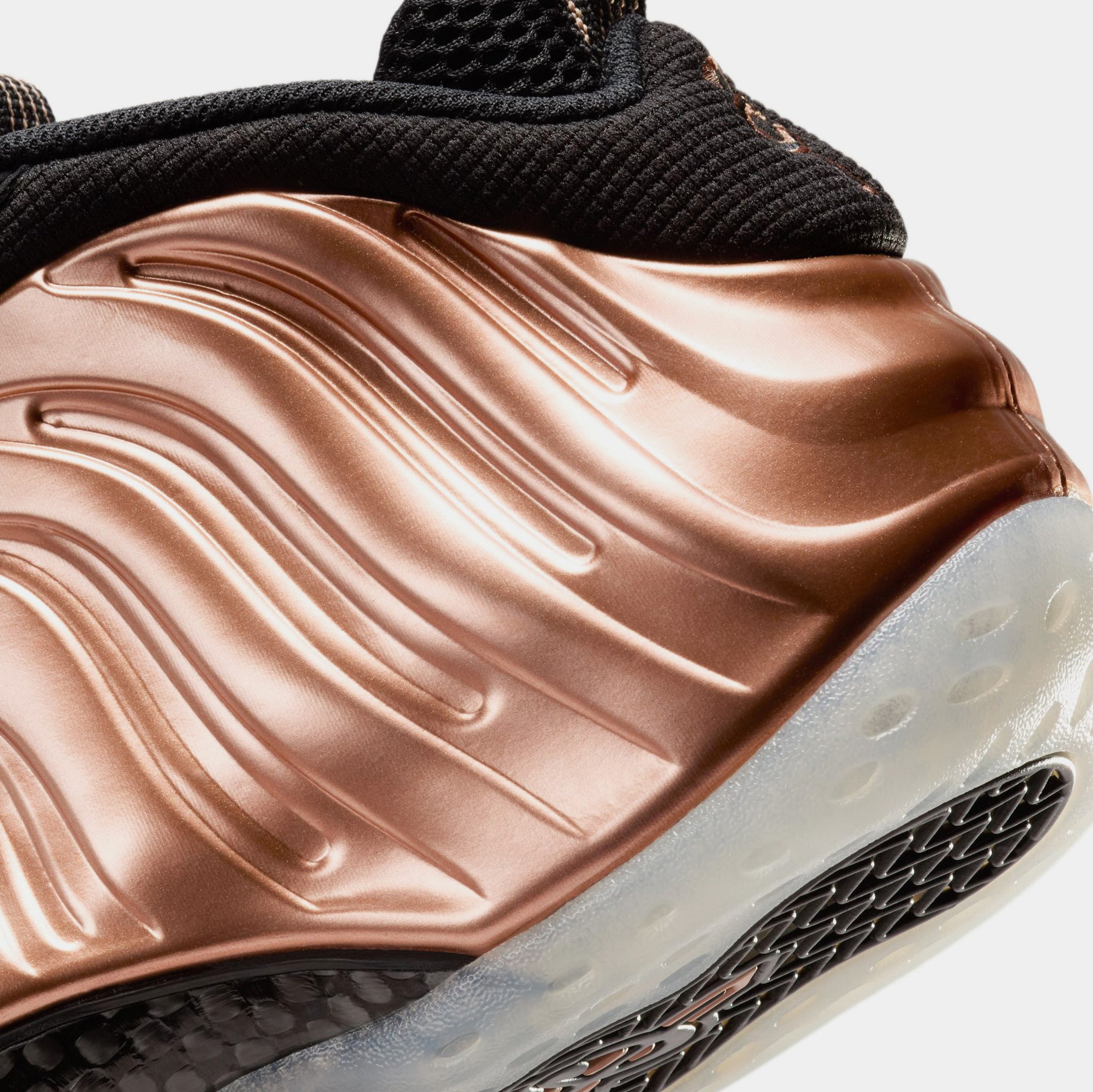 Air Foamposite One Copper Mens Basketball Shoes Black Metallic Copper Off Noir