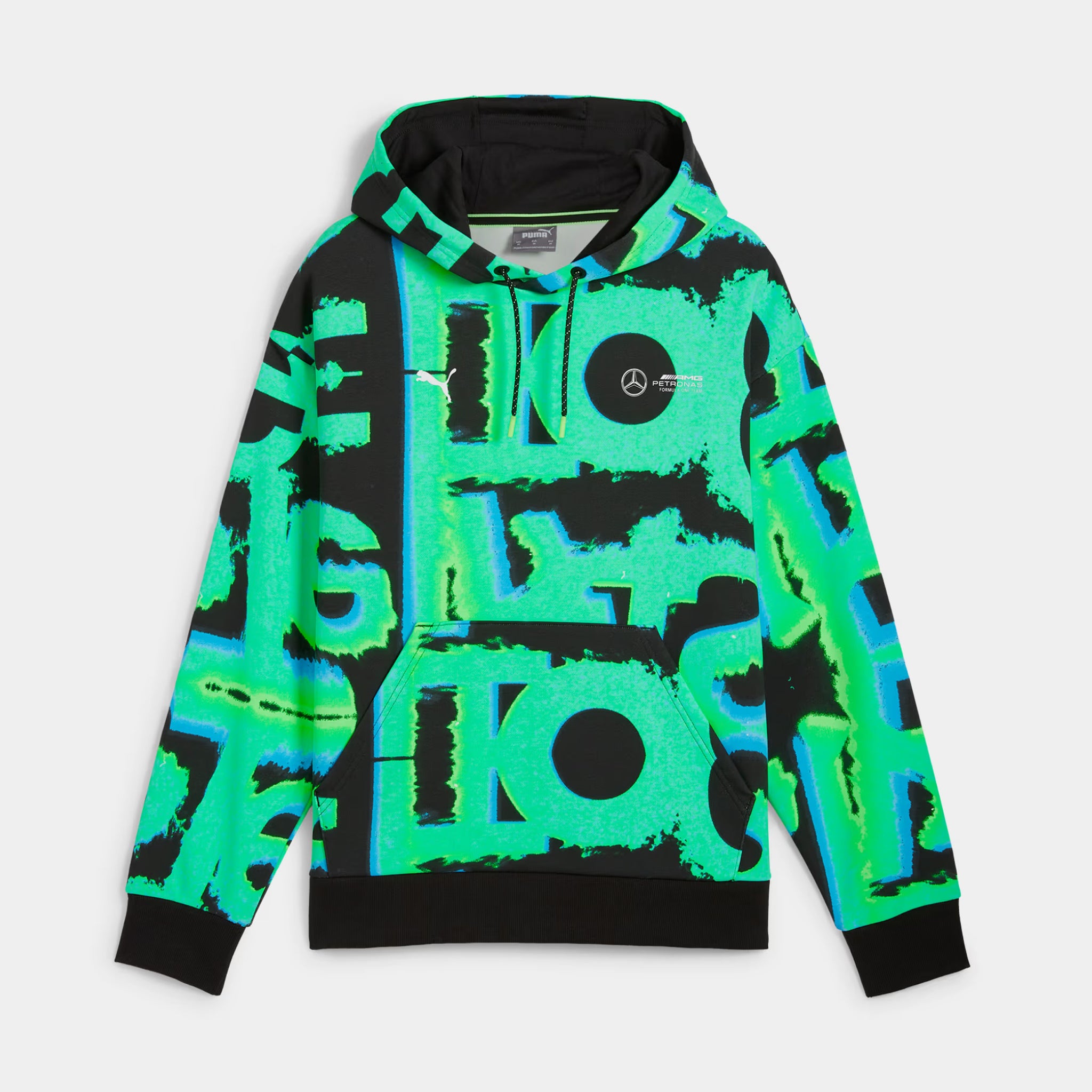 Palace Neo Stitch Hoodie Black/Neon Green Stitching outlet Size M MSRP $275 NWT