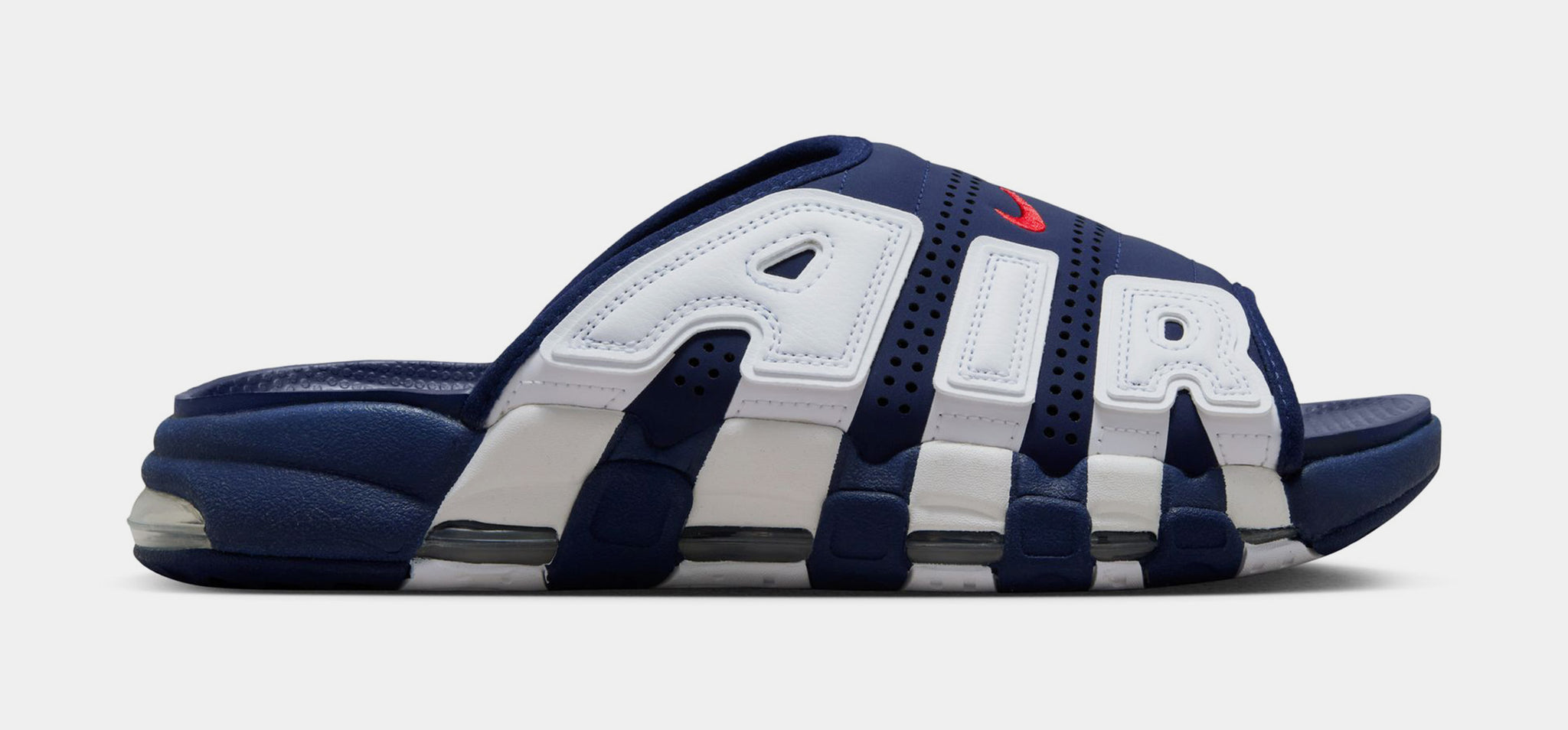 Nike Uptempo Slide Mens Sandals Blue White FQ8700 400 Shoe Palace