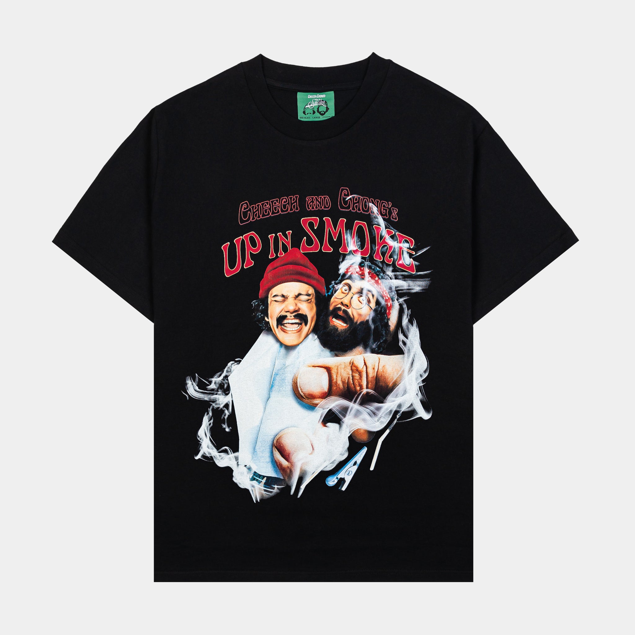 SP x Cheech and Chong s Up In Smoke Mens Short Sleeve Shirt Black