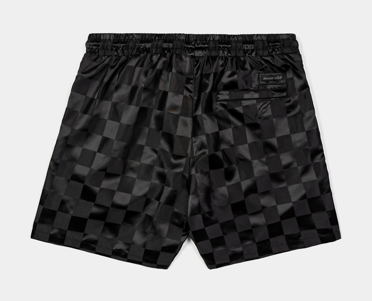 Maison Article Checkered Basketball Mens Shorts Black MASCS02 – Shoe Palace