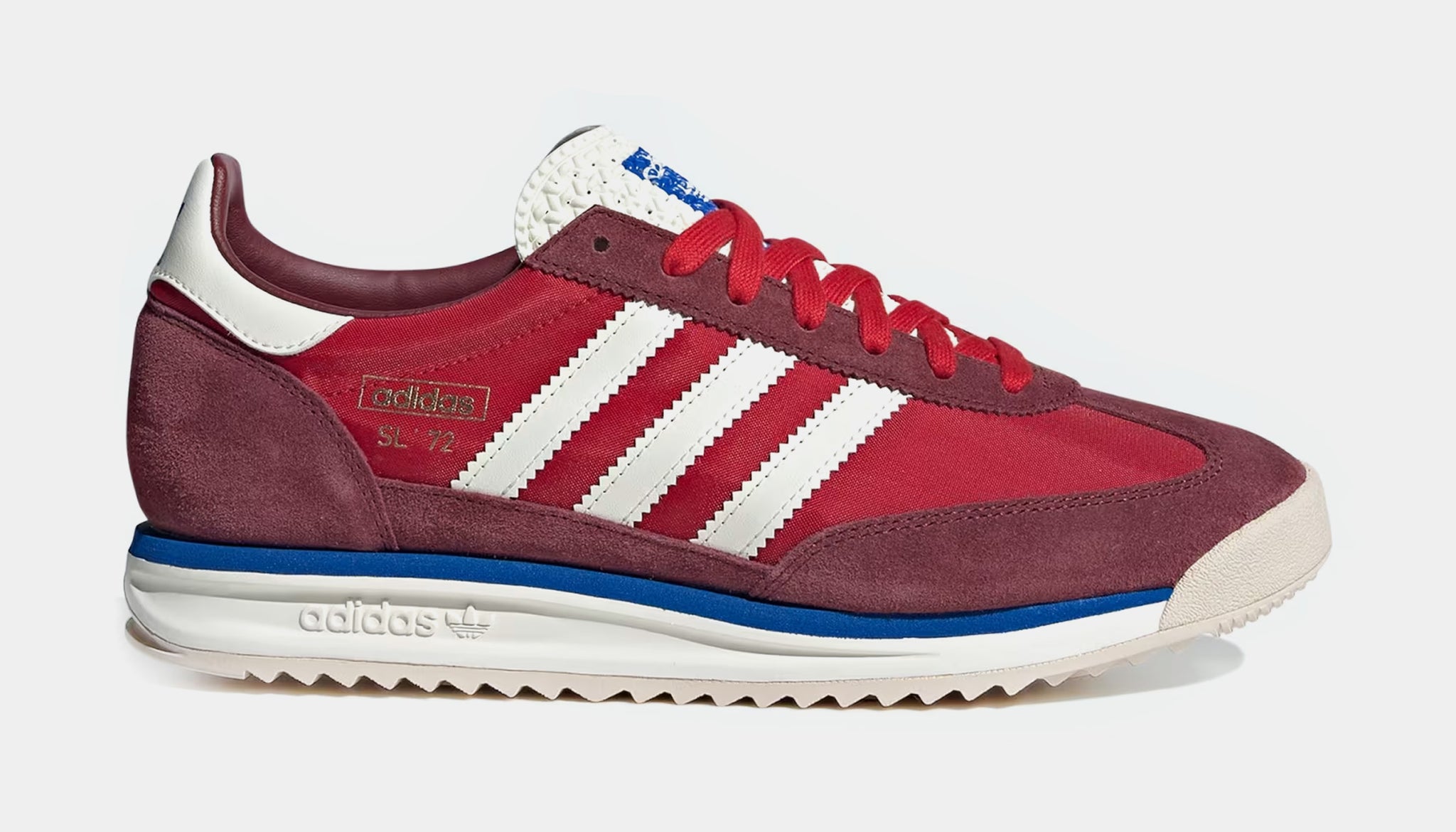 Red white and blue adidas running shoes sales