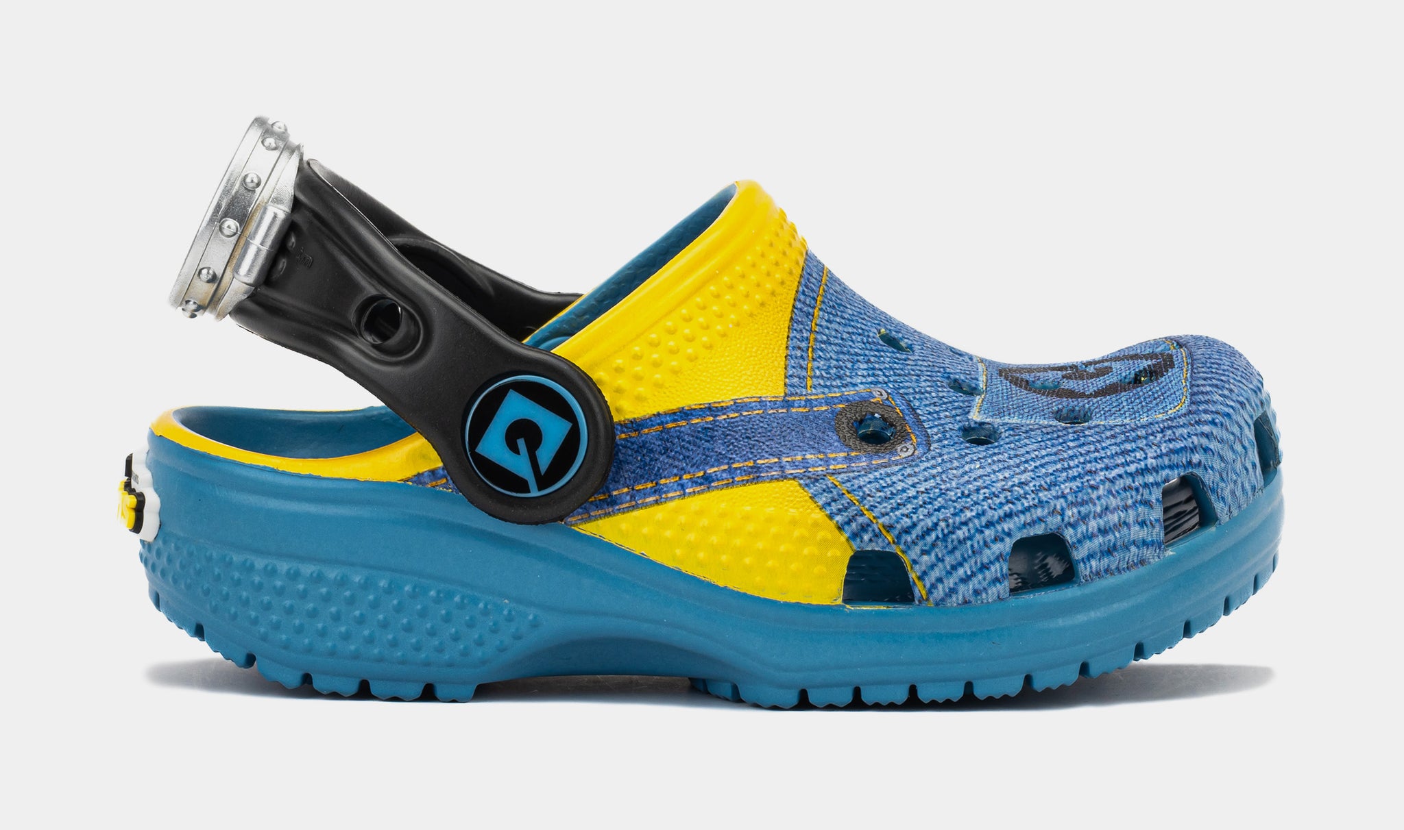 Blue and yellow mismatched orders crocs