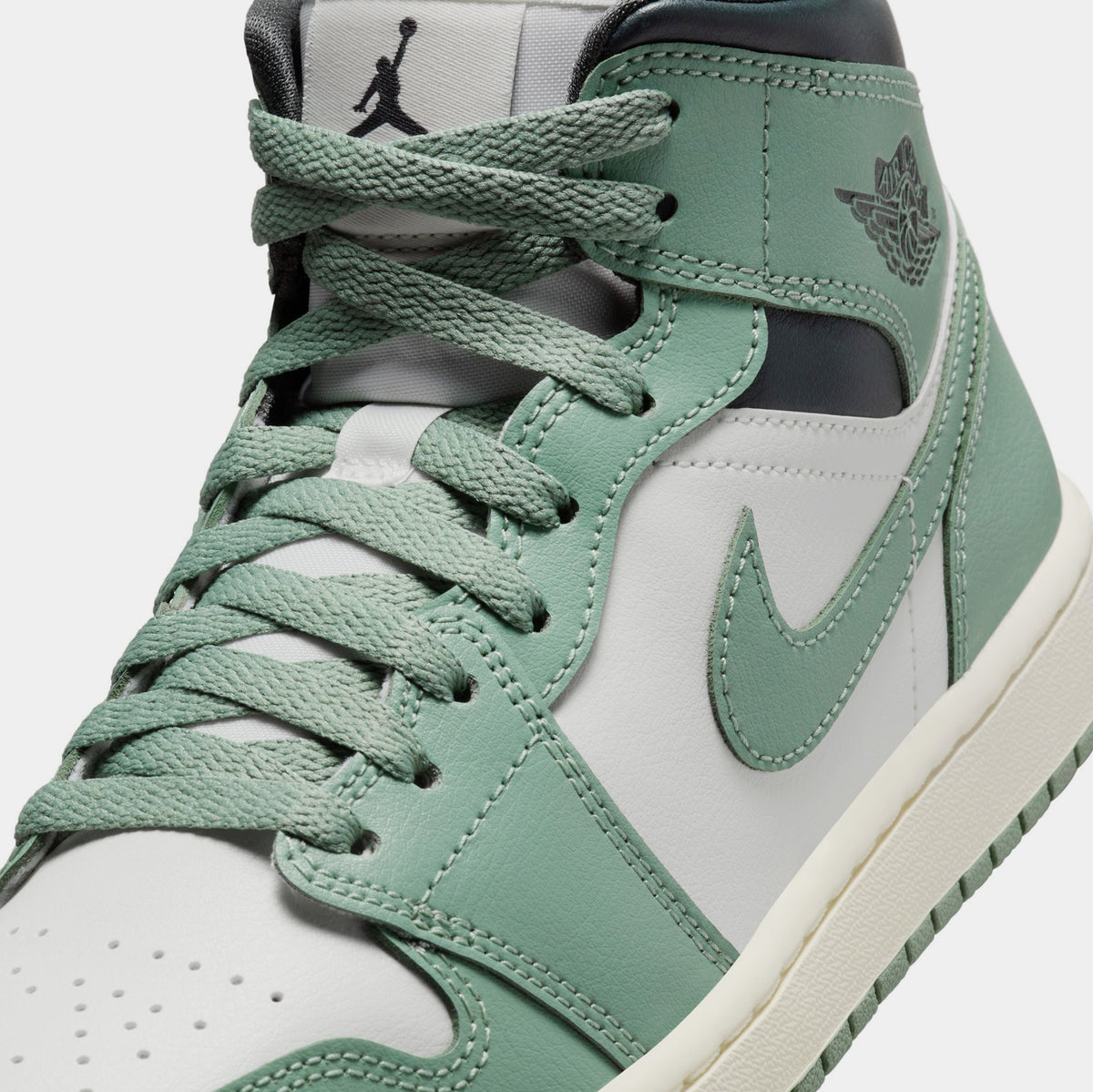 Jordan Air Jordan 1 Mid Womens Lifestyle Shoes Sail Anthracite Jade ...