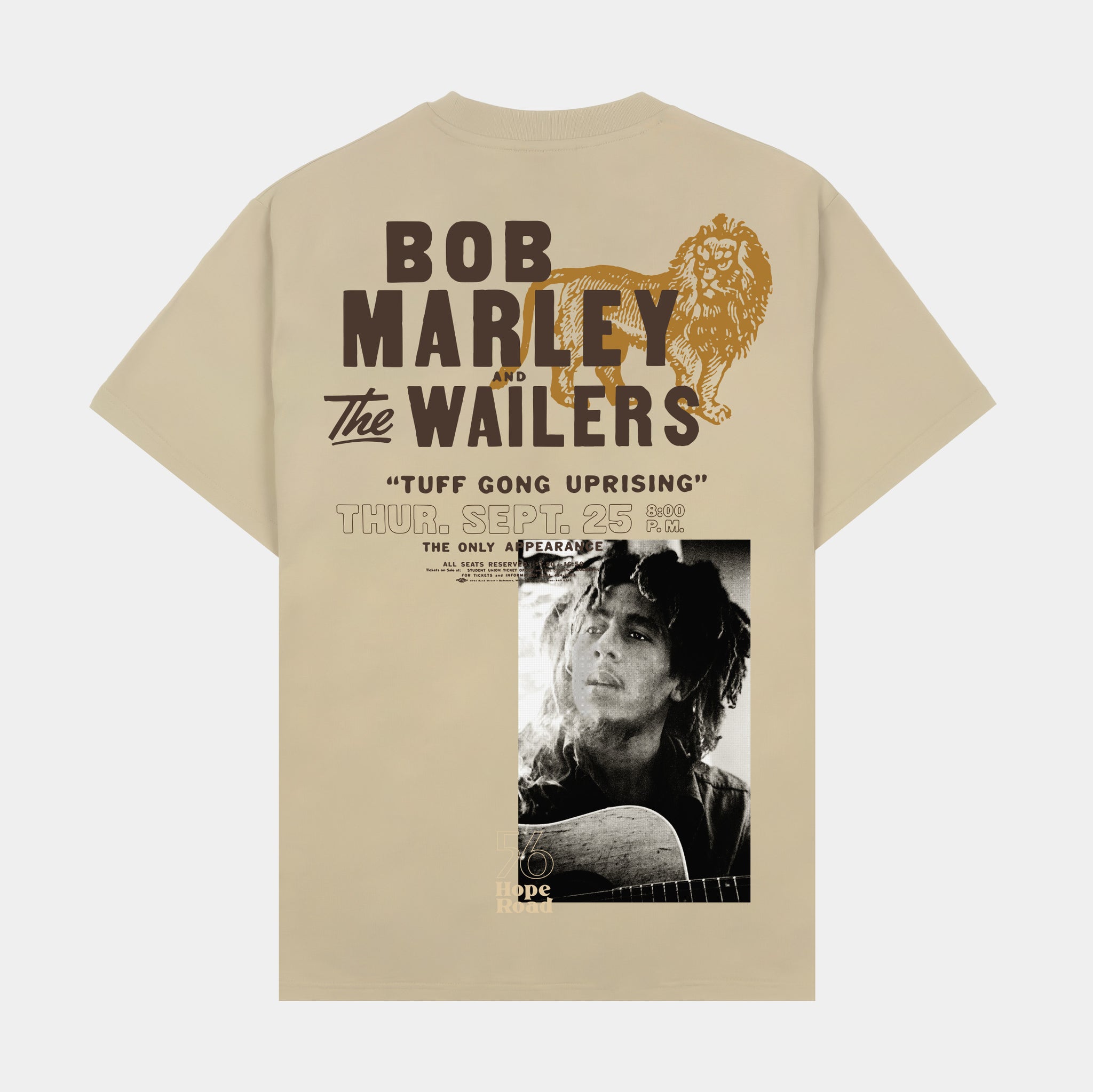 SP x Bob Marley The Wailers Mens Short Sleeve Shirt (Brown/Yellow)