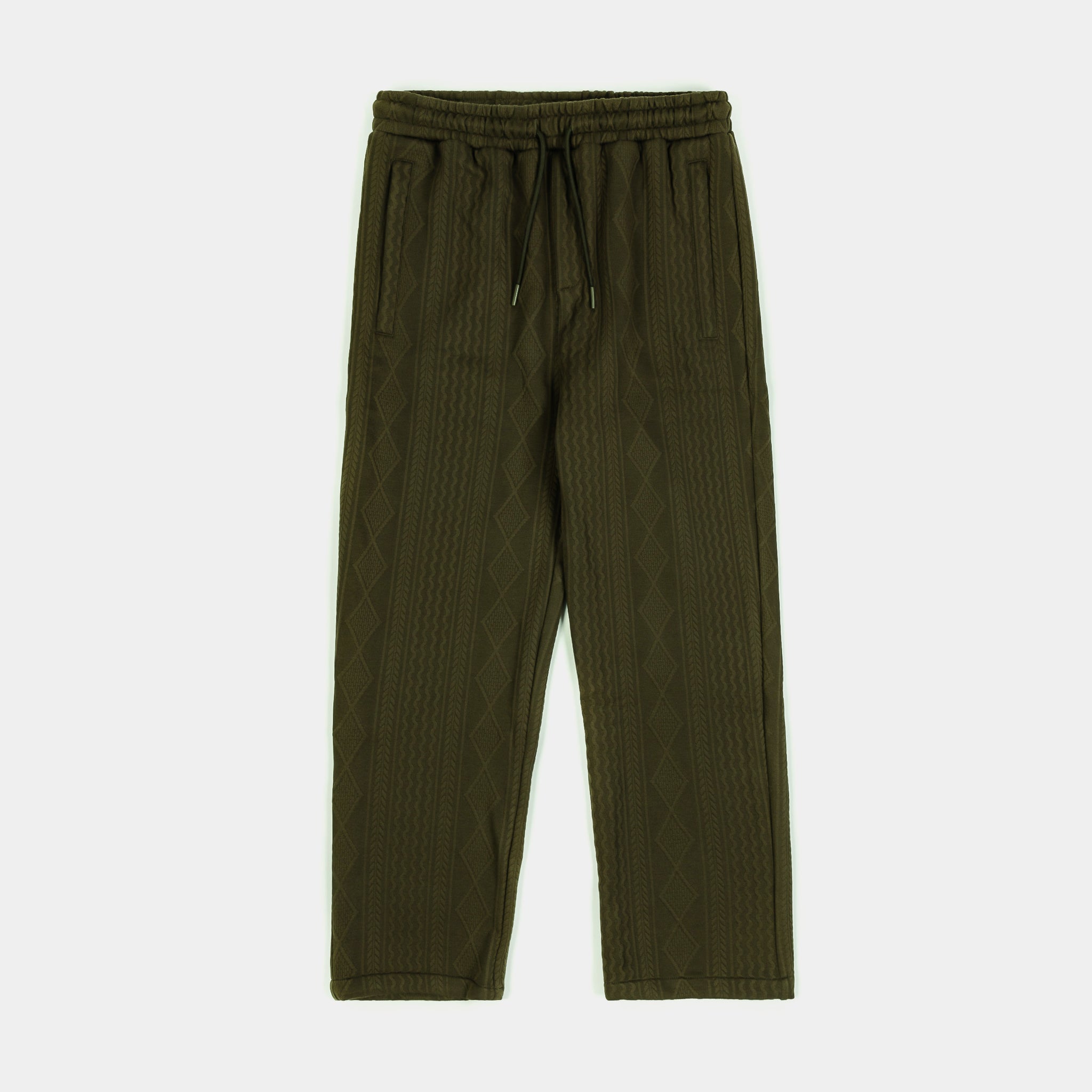 Houndstooth Jacquard Knit Pants