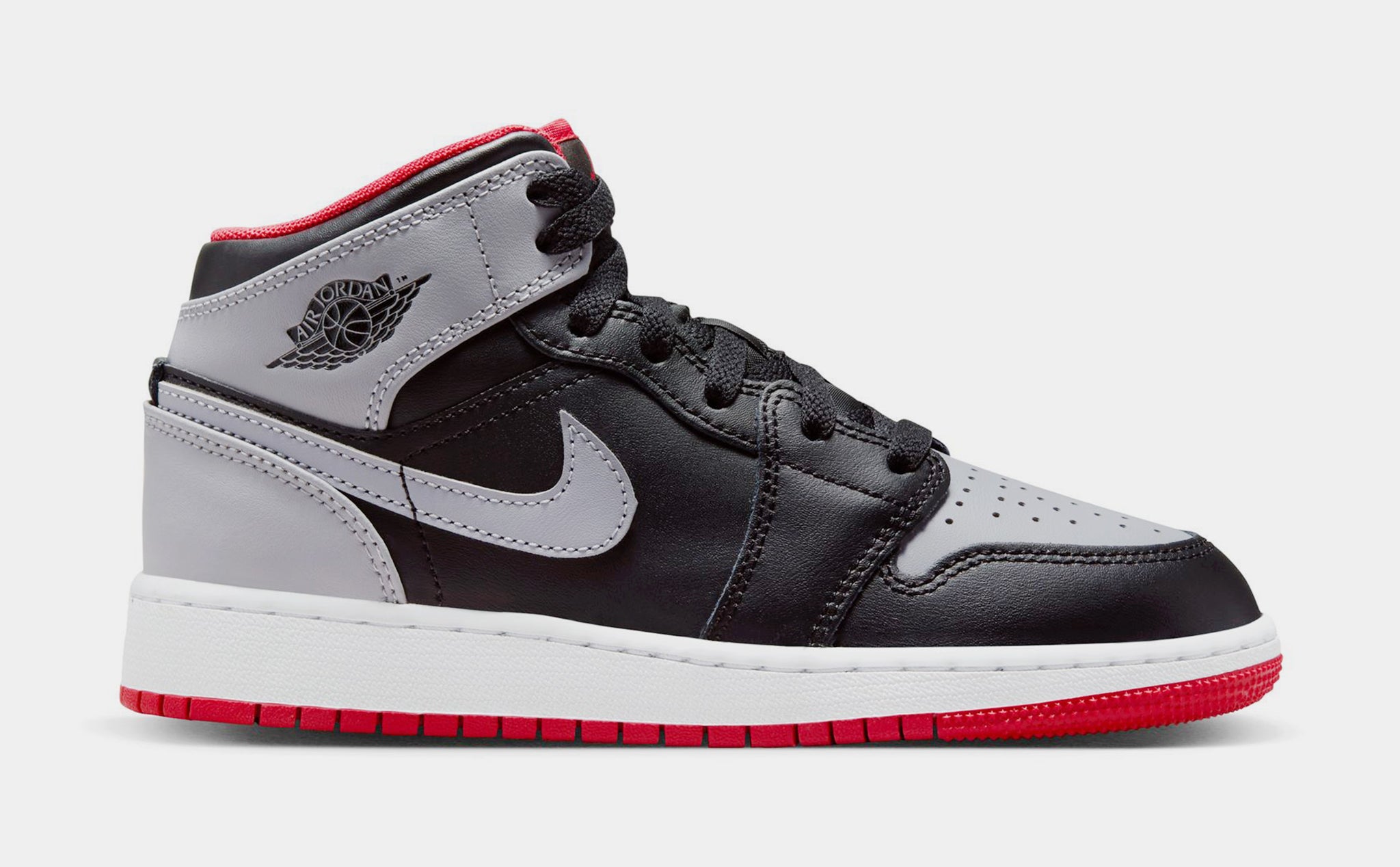 Air Jordan 1 Mid GS Black Cement Grey