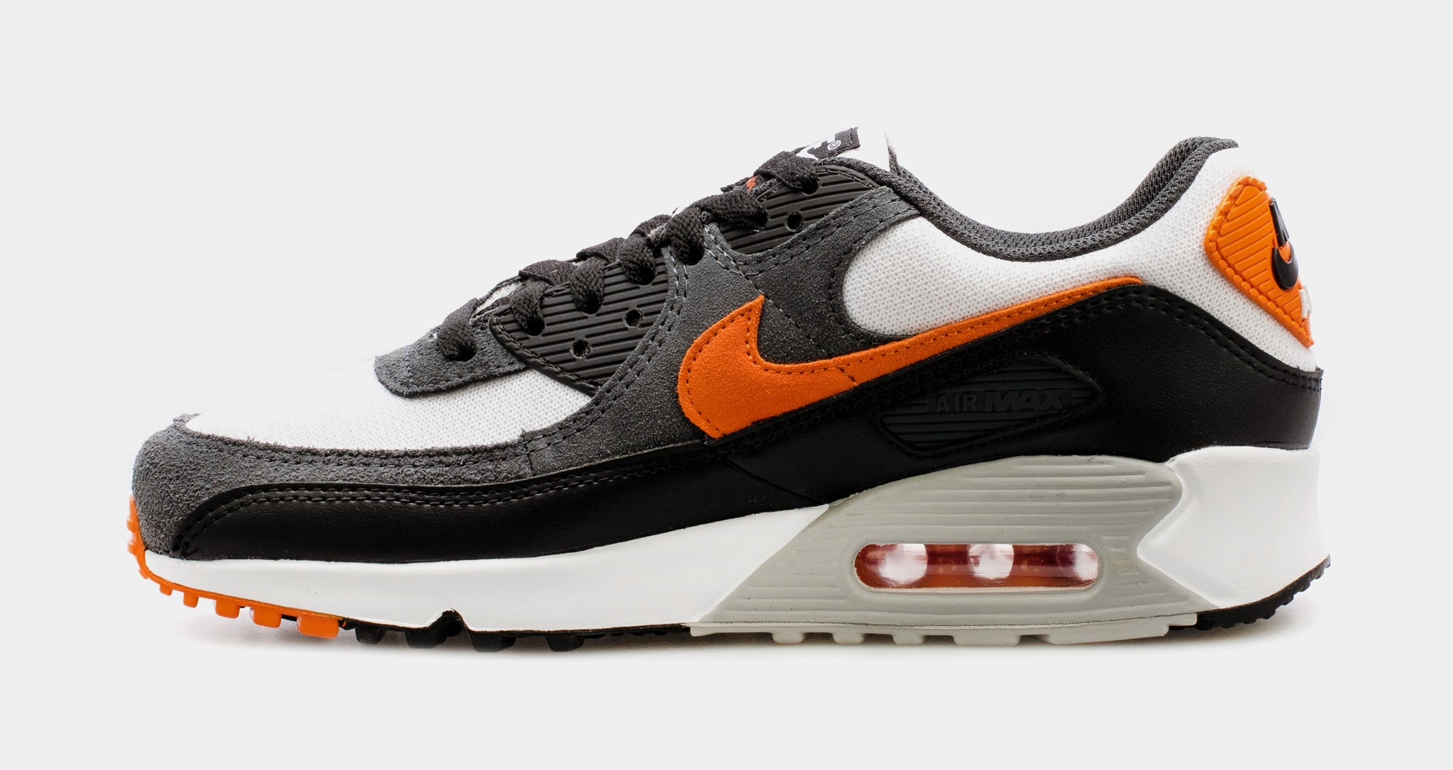 Nike Air Max 90 Mens Running Shoes Grey Orange DM0029 101 Shoe Palace