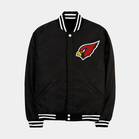 Arizona Cardinals Black and White Varsity Jacket - Victoria Jacket