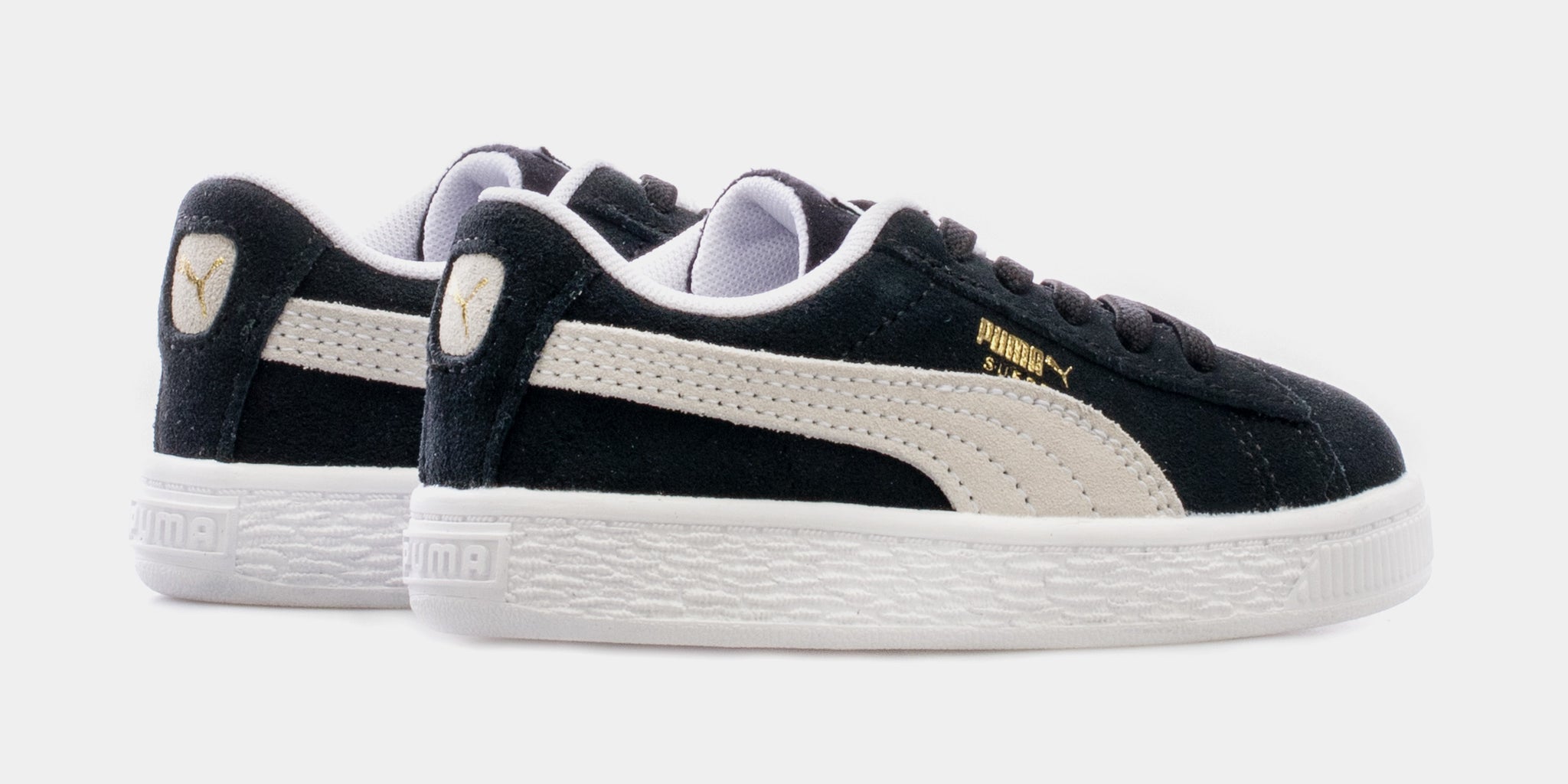 PUMA Classic Suede XXI Infant Toddler Lifestyle Shoes Black 380825 01 Shoe Palace