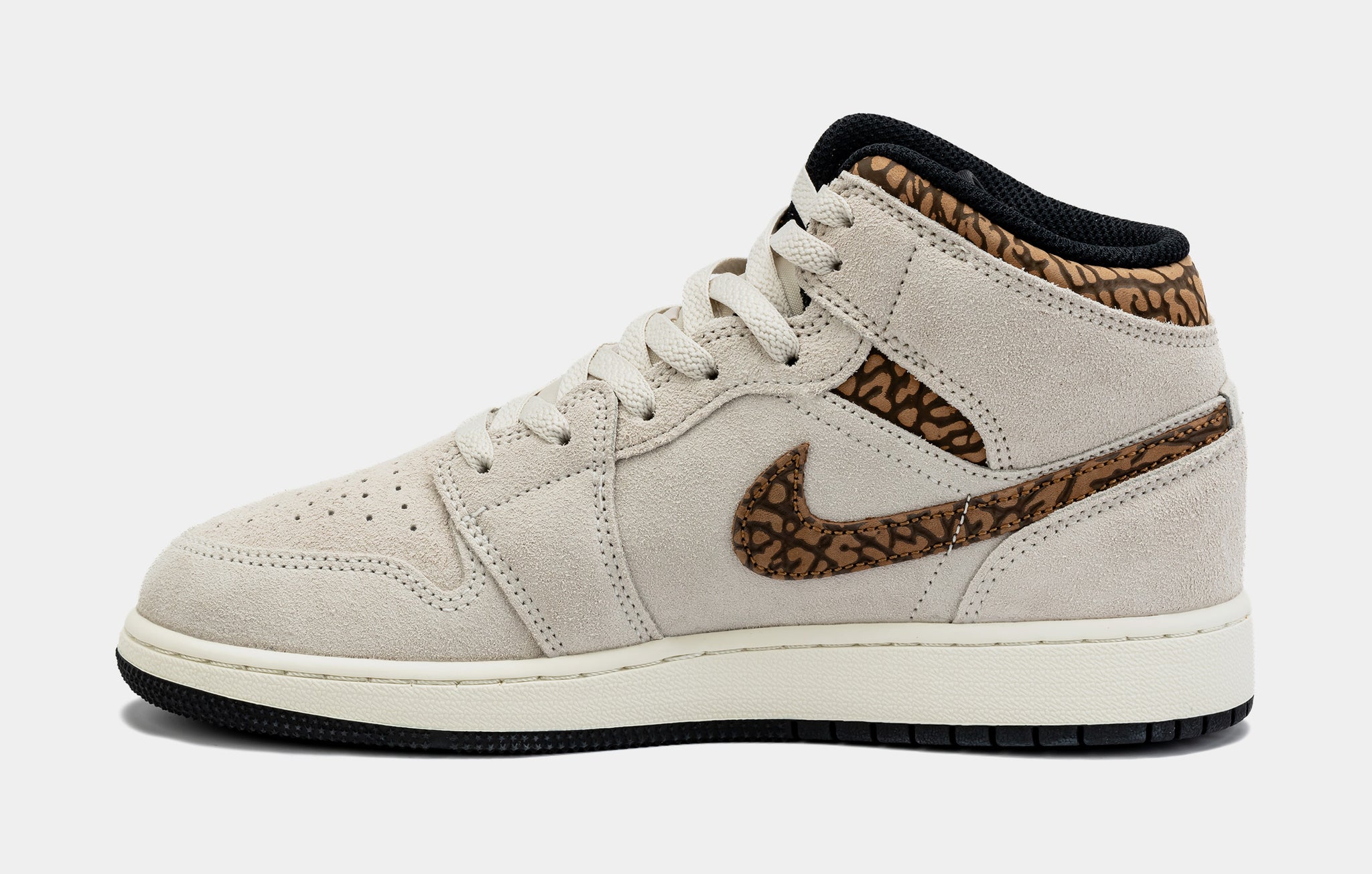 Jordan Air Jordan 1 Retro Mid SE Brown Elephant Grade School