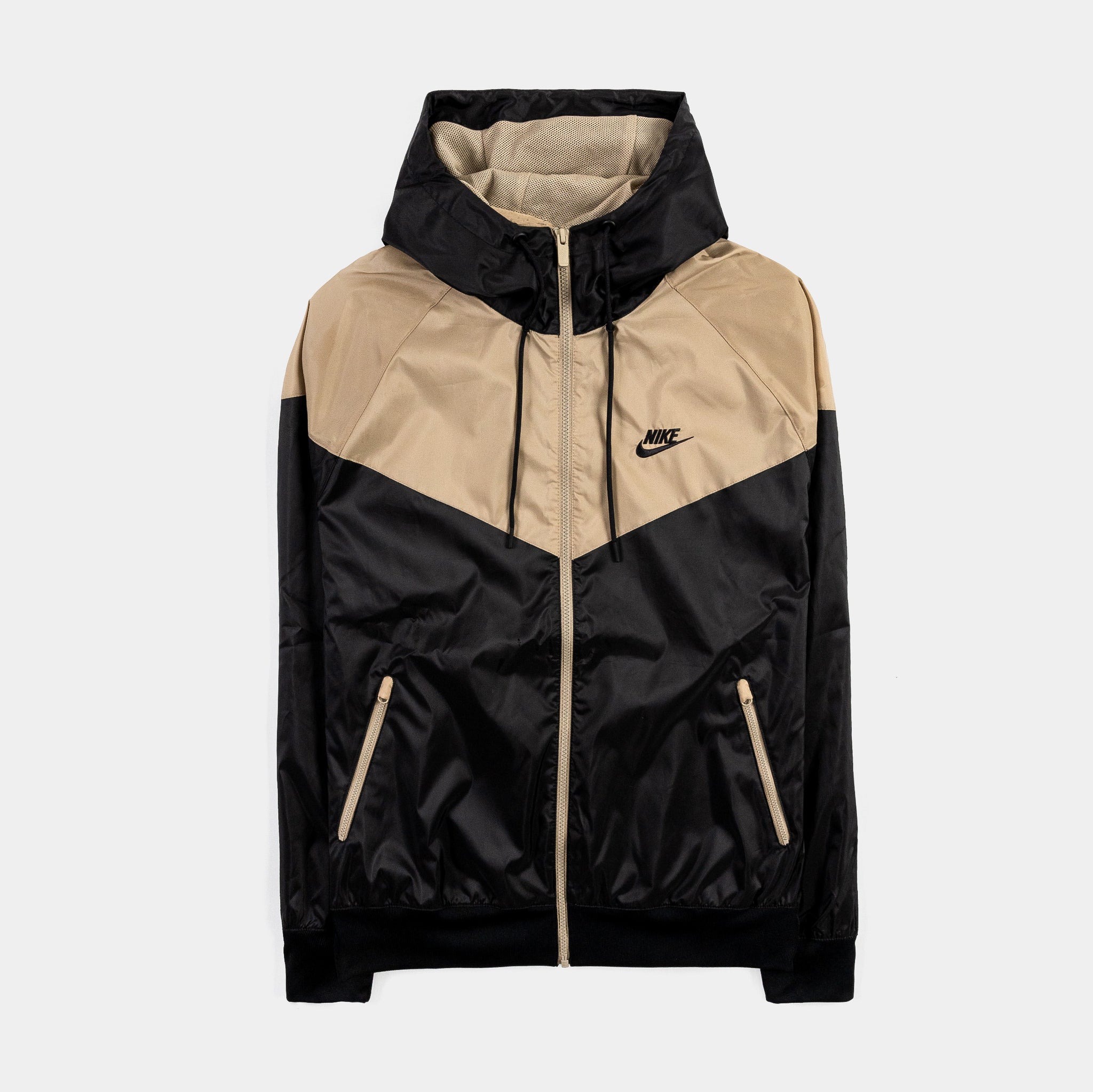 Black and 2025 gold windbreaker nike