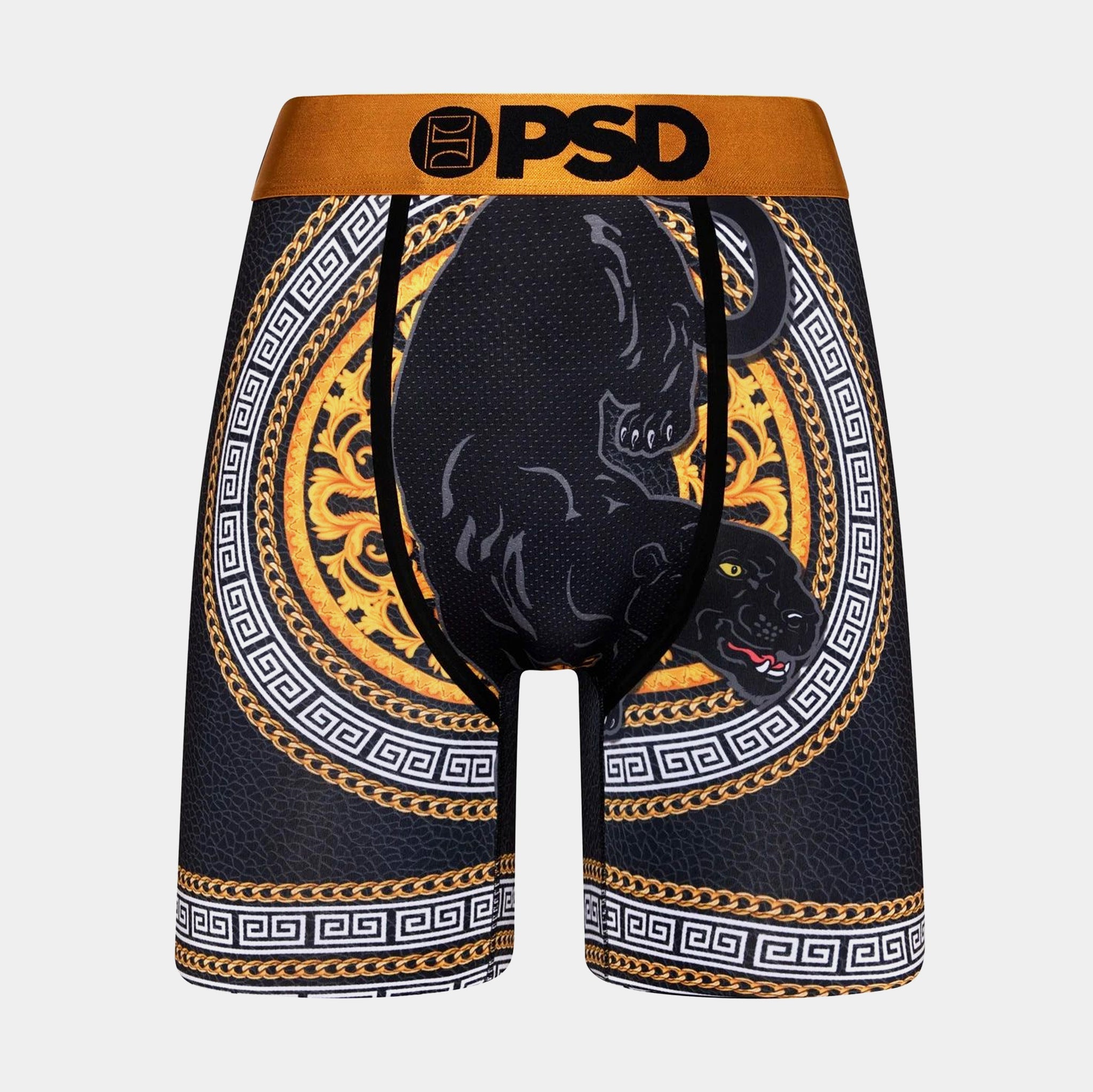 Psd Rich Panther Mens Boxers Black Gold Free Shipping 423180011