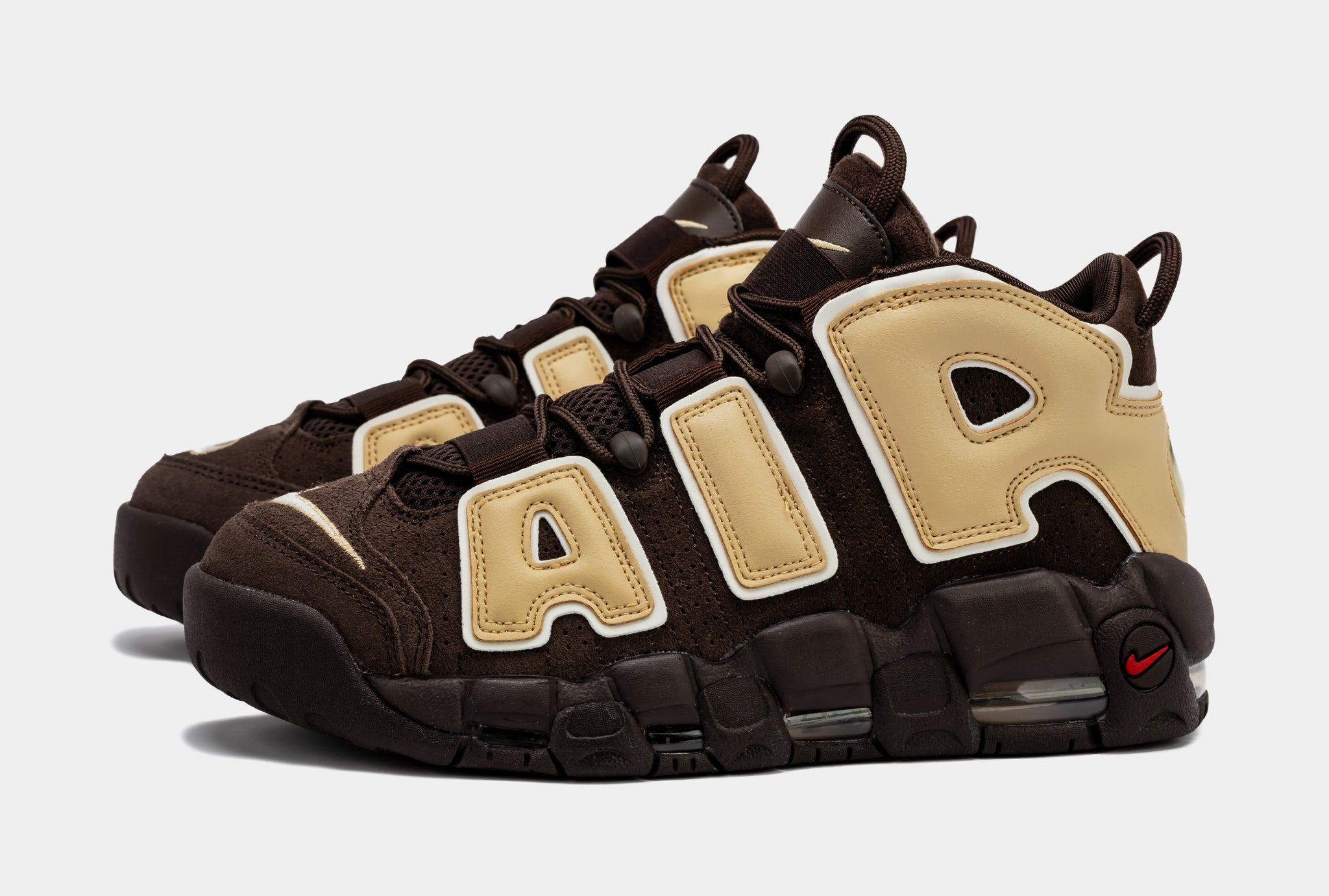Air More Uptempo Baroque Brown Mens Lifestyle Shoes ( Baroque  Brown/Sesame/Pale Ivory)