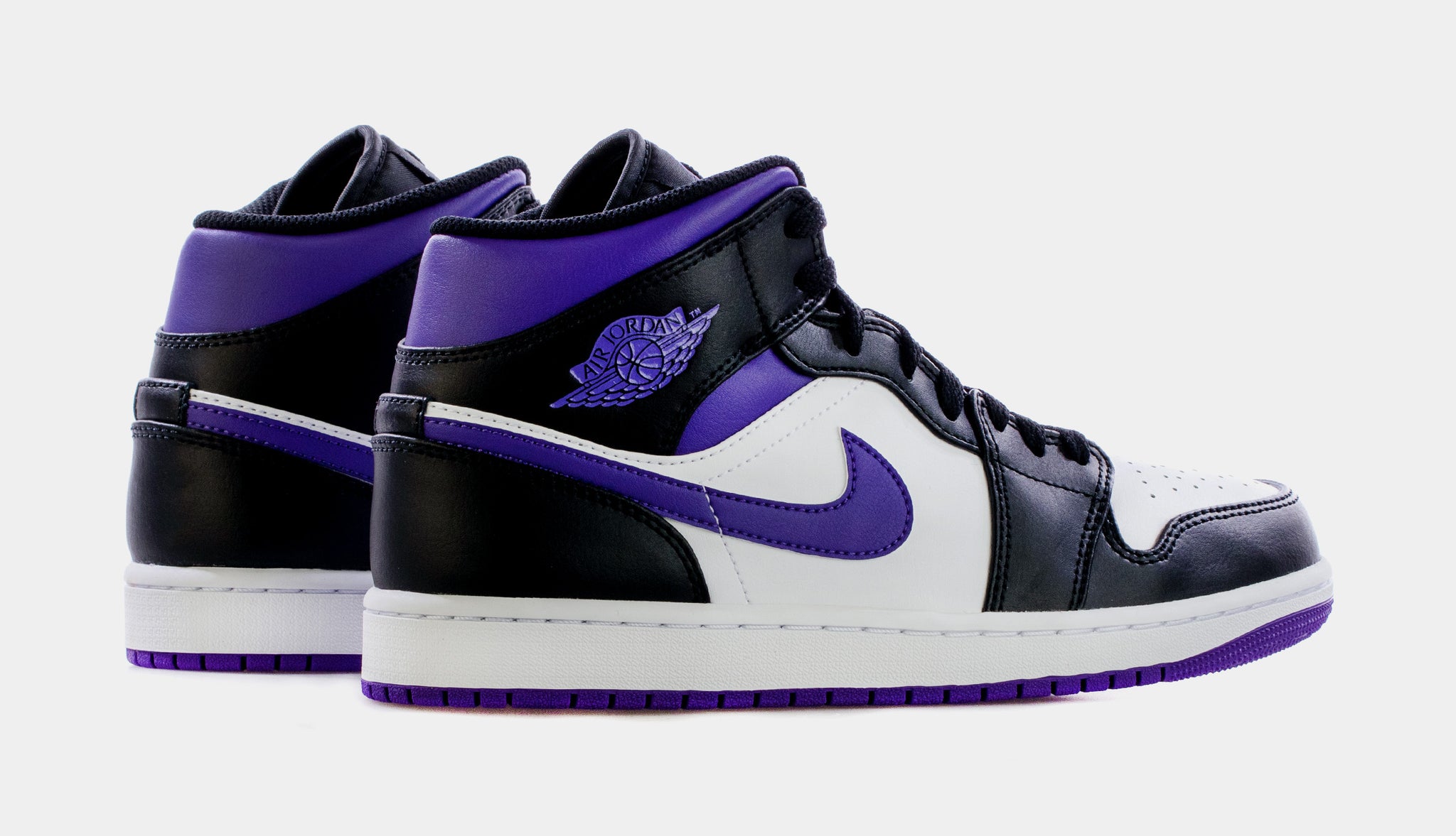 Nike Air Jordan 1 Mid Black Court Purple