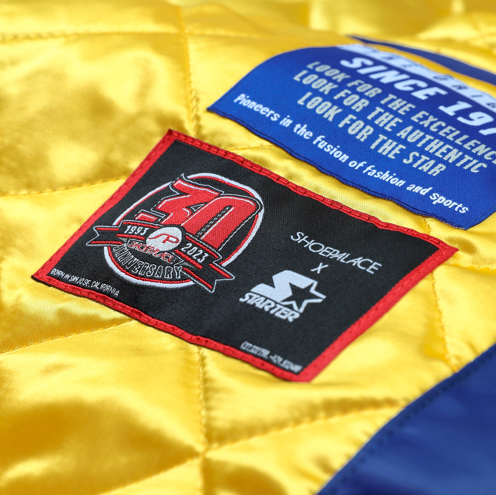 Men's Golden State Warriors Starter Royal The Star Vintage Full-Zip Jacket