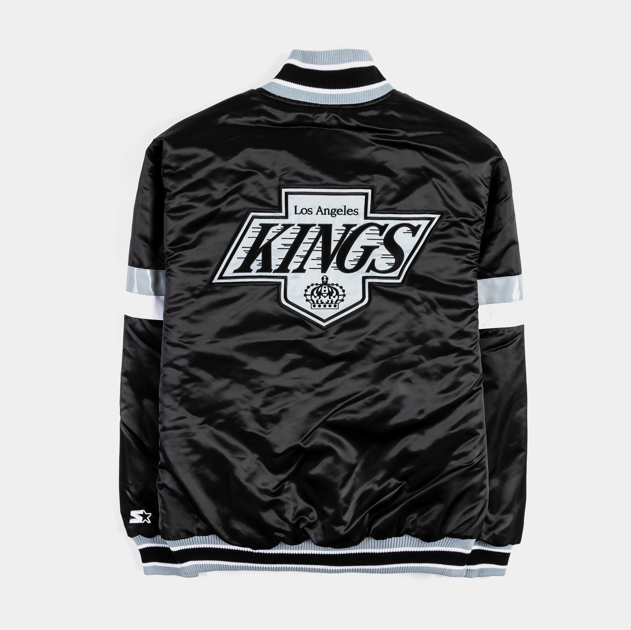 Shoe Palace Exclusive Los Angeles Kings Home Game Varsity Mens Jacket  (Black/White)