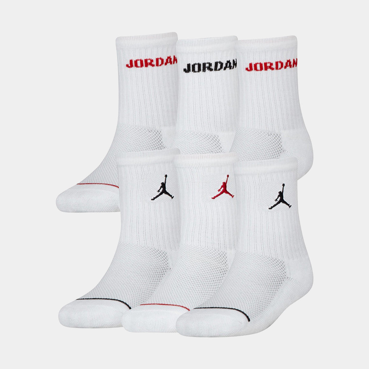 Jordan Legend 6 pack Crew Grade School Socks White BJ0343-001 – Shoe Palace