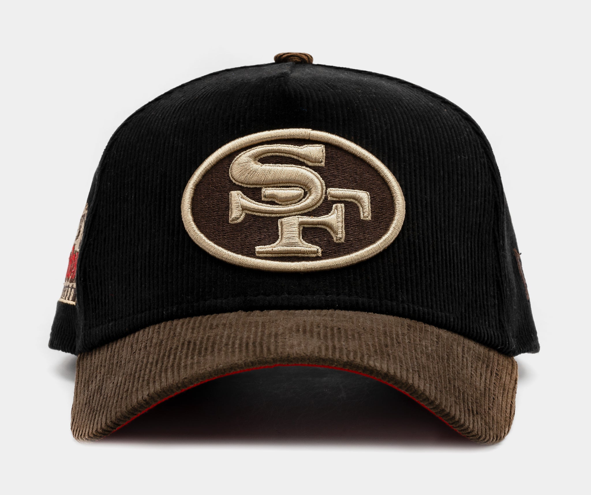 San Francisco 49ers Corduroy 9Forty Snapback Mens Hat (Black/Brown)
