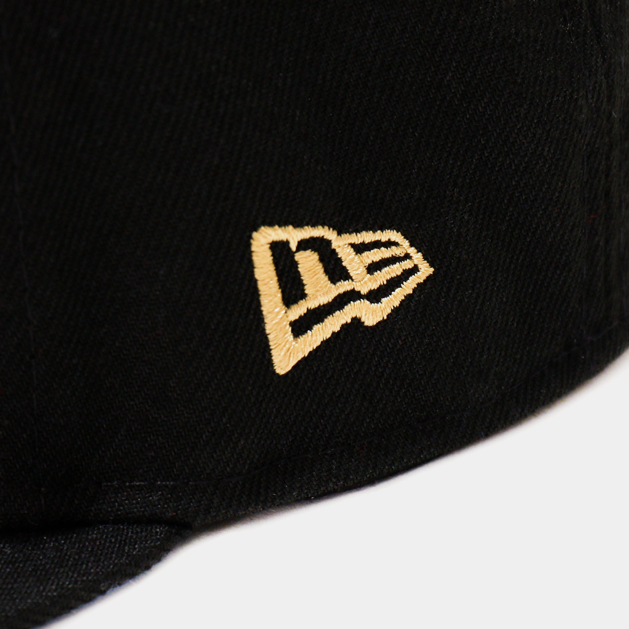 Black and cheap gold warriors hat