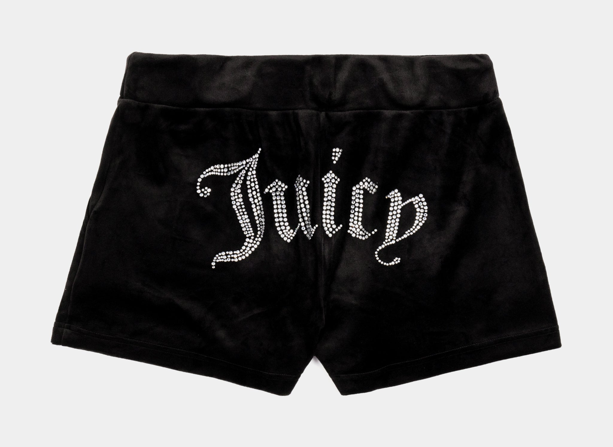 OG Bling Velour Womens Shorts Black
