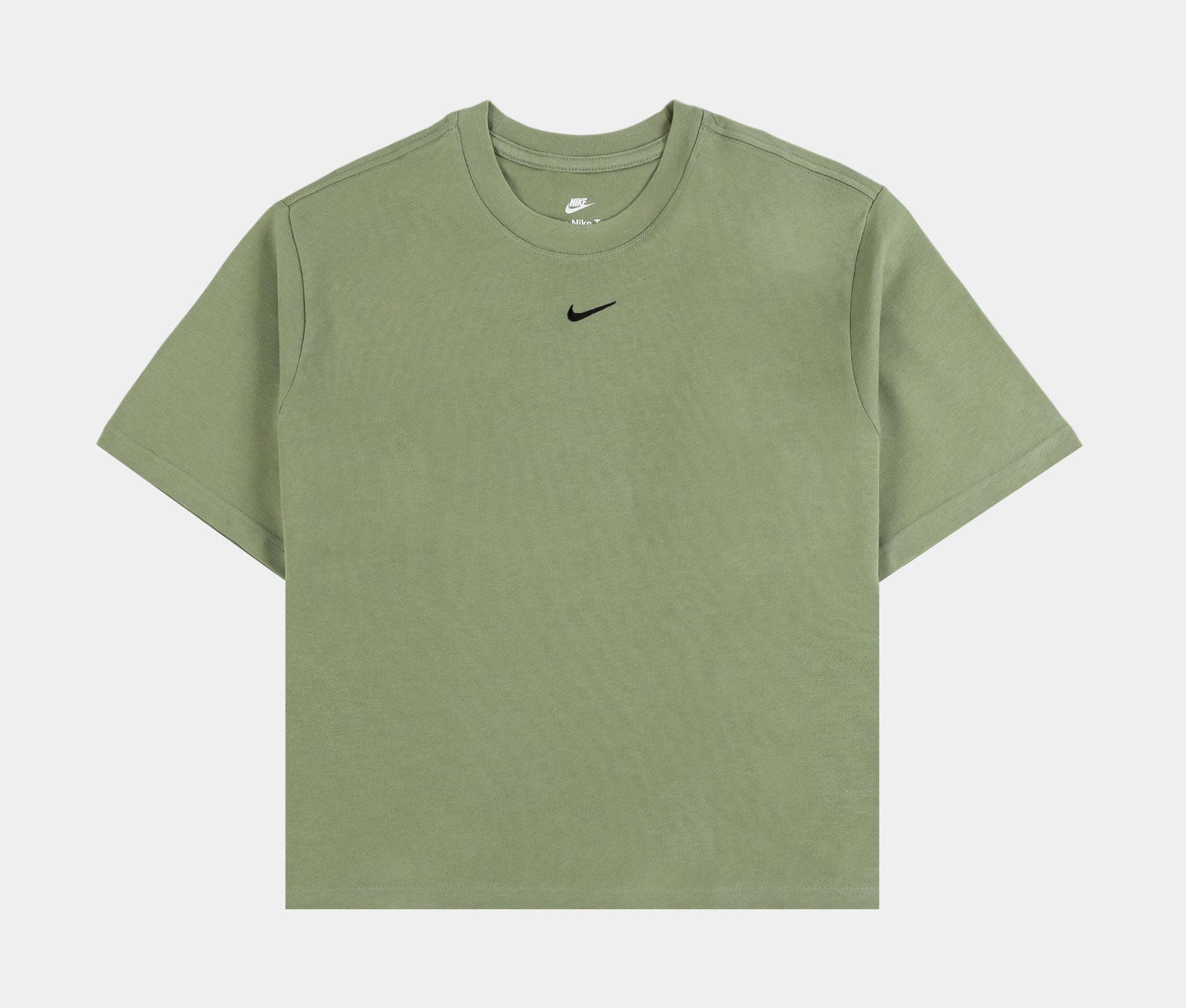 Nike NSW Essentials Boxy Womens Short Sleeve Shirt Green DD1237