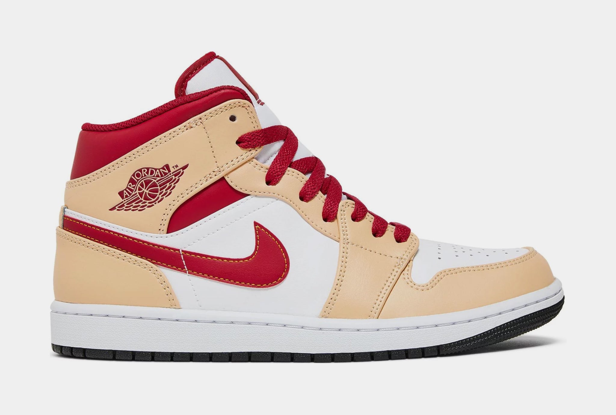 Red and tan on sale jordans