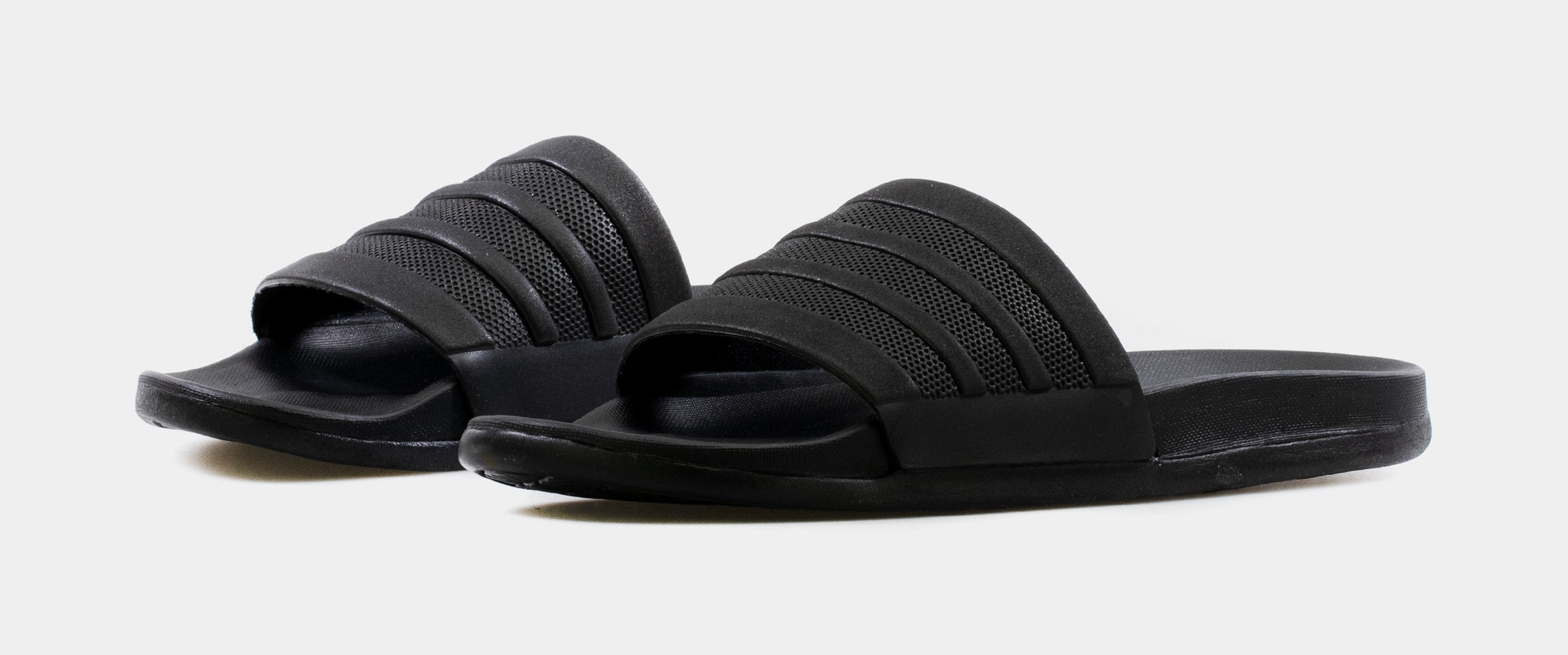 adidas Adilette Cloudfoam S82137 Mono Shoe Sandal Black – Plus Mens Slide Palace