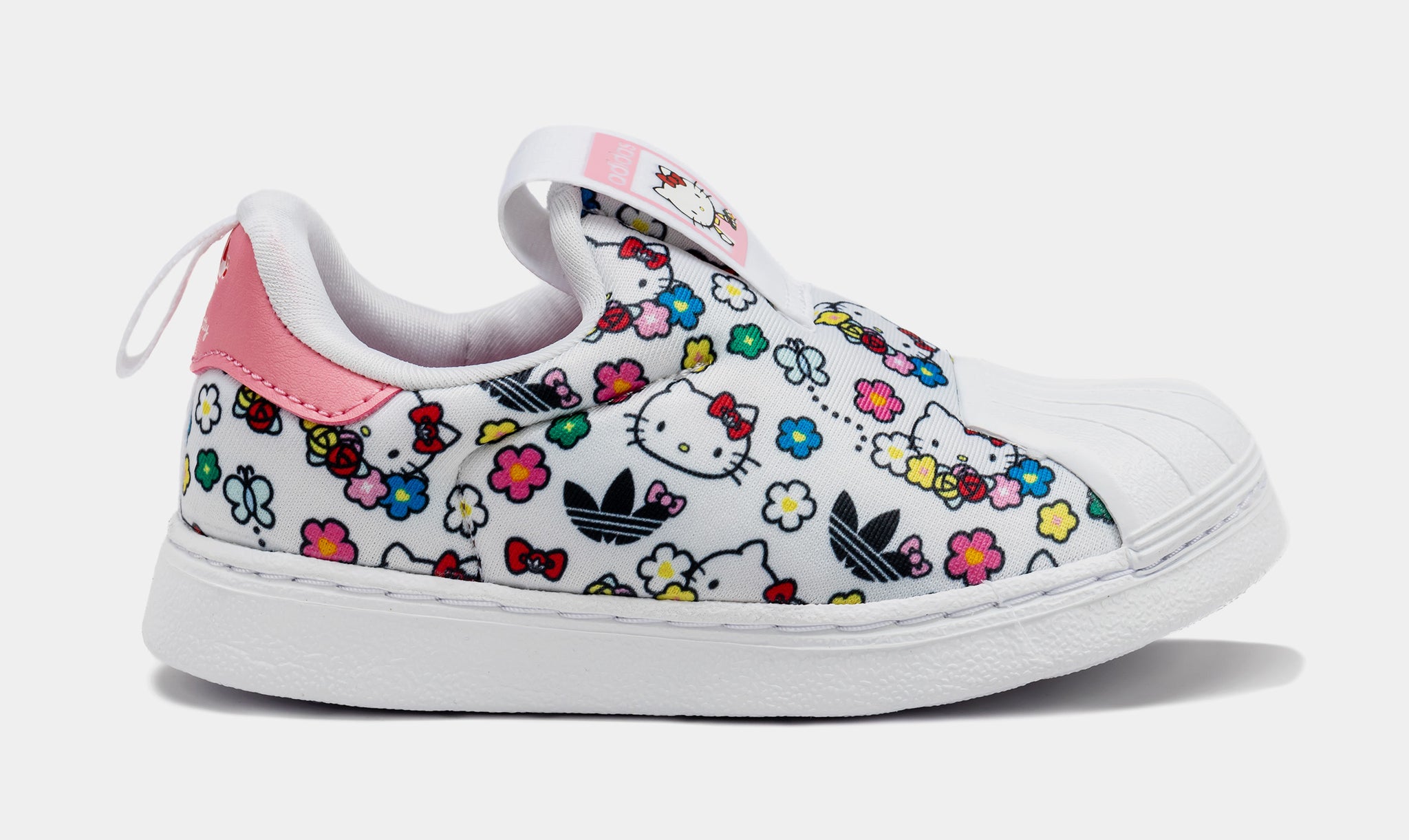 Adidas Toddler Hello Kitty Superstar 360 White White Bliss Pink