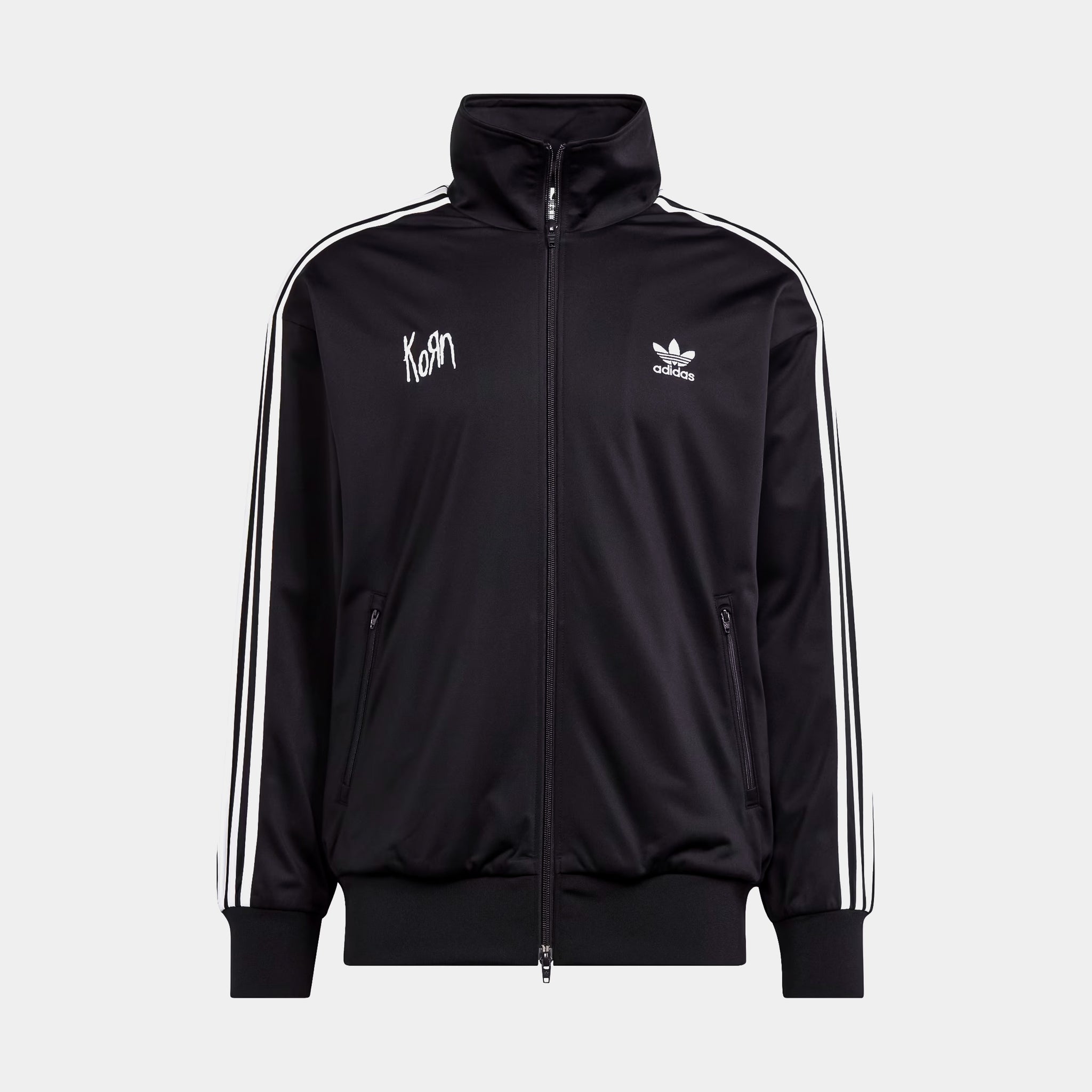 adidas Korn Track Mens Jacket Black White IN9109 – Shoe Palace