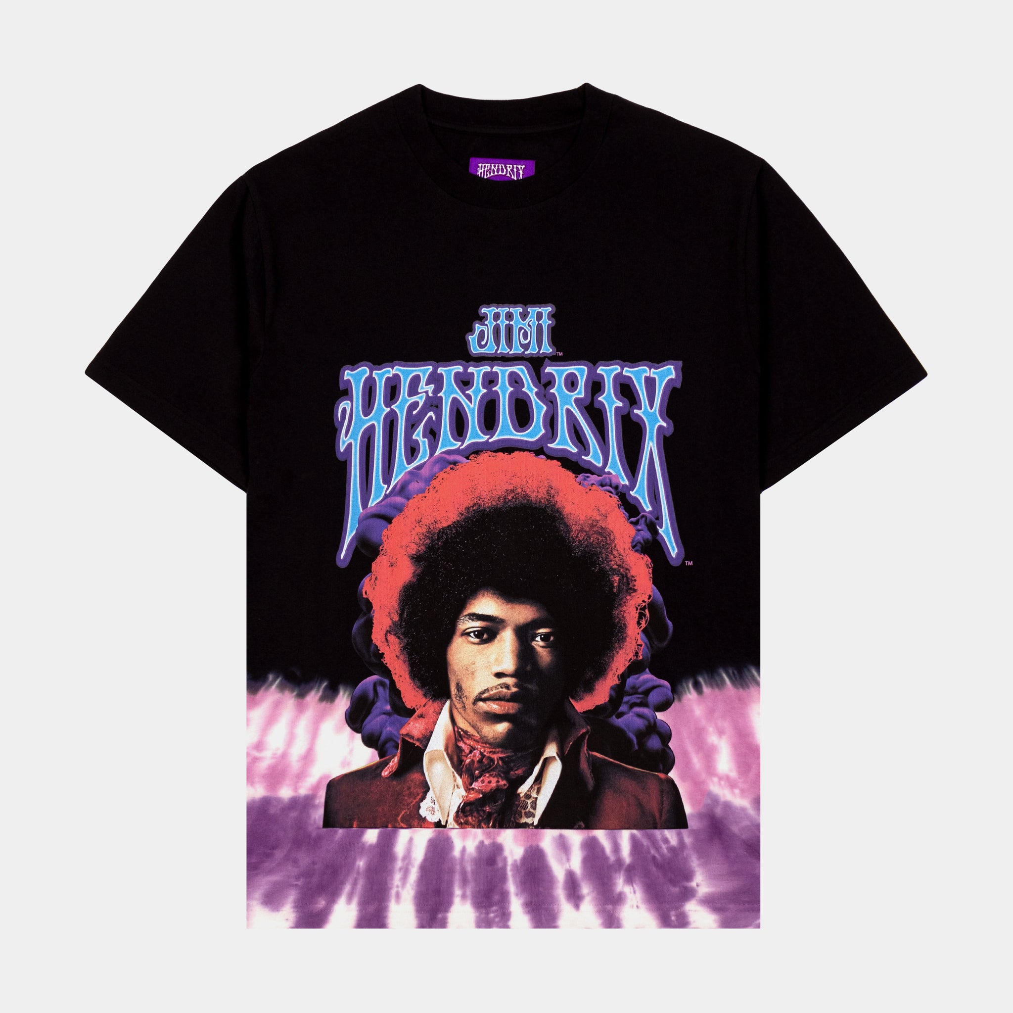 SP x Jimi Hendrix Tie Dye Mens Short Sleeve Shirt (Black/Purple)