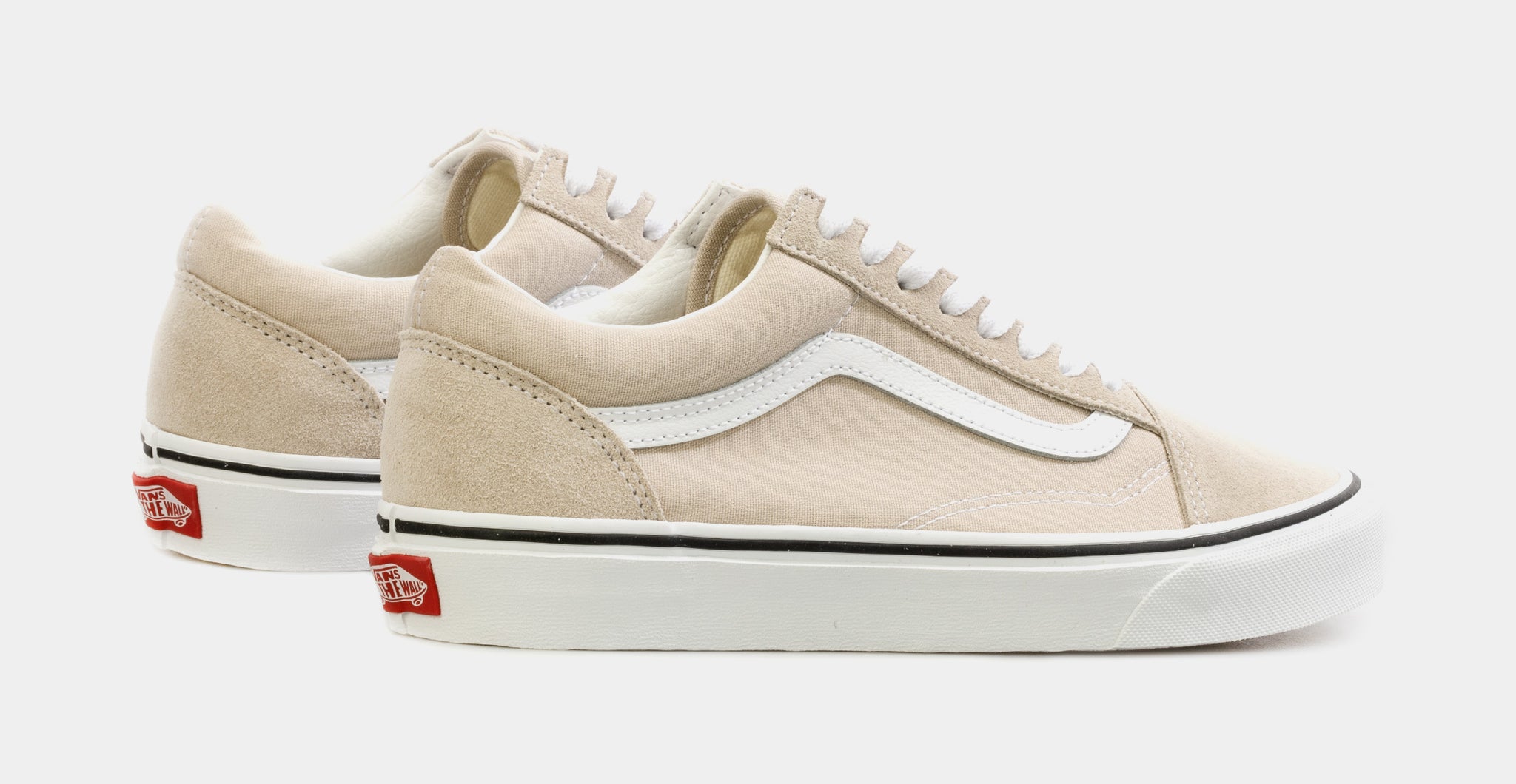 Vans low top store mujer beige