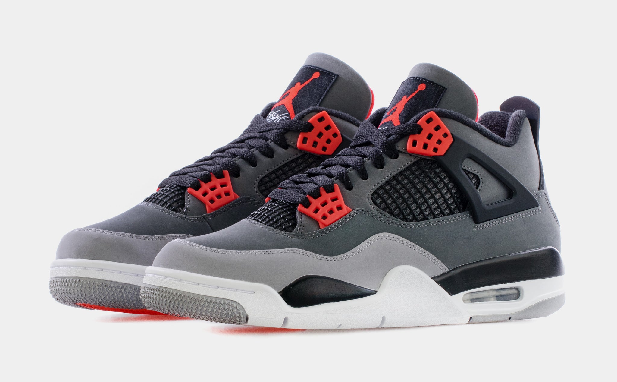 Jordan Air Jordan 4 Retro Infrared Mens Lifestyle Shoes Dark Grey