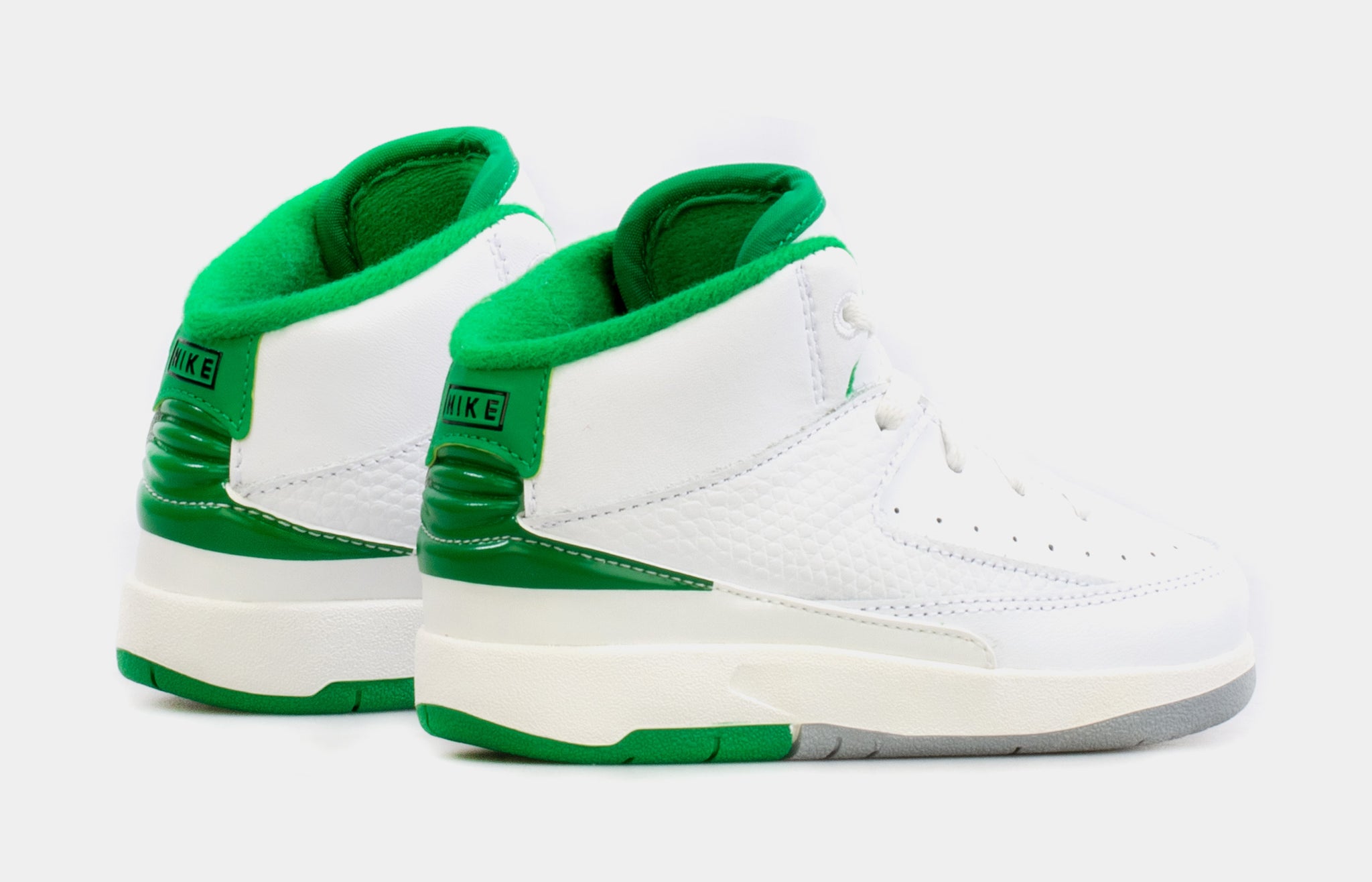 Air Jordan 2 Retro Lucky Green Infant Toddler Lifestyle Shoes (White/Green)  Free Shipping