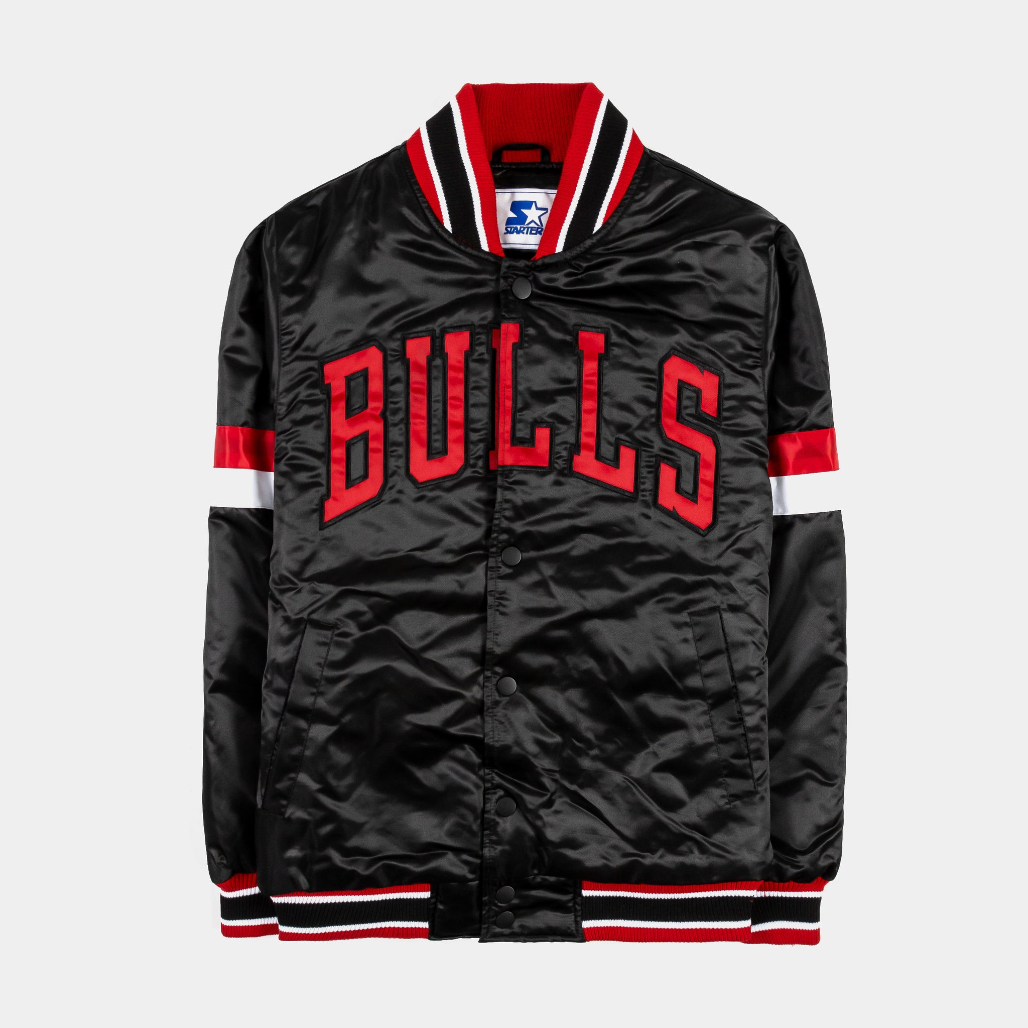 Shoe Palace Exclusive Chicago Bulls Varsity Mens Jacket (Black/Red)