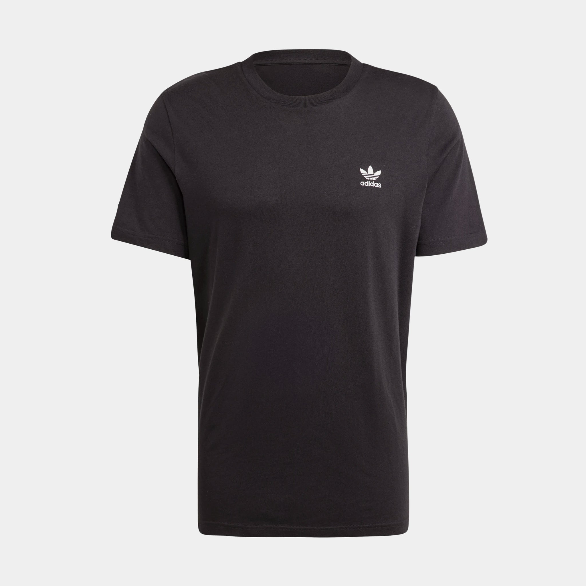 adidas Trefoil Essentials Mens Short Sleeve Shirt Black IA4873 – Shoe ...