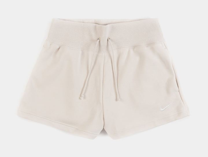 Nike NSW High-Waisted Ribbed Jersey Womens Shorts Beige DV7862-133