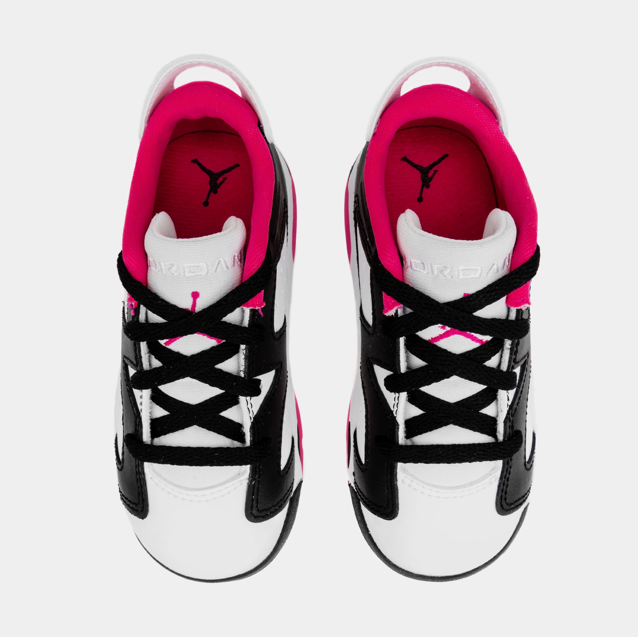 Pink and hotsell black infant jordans