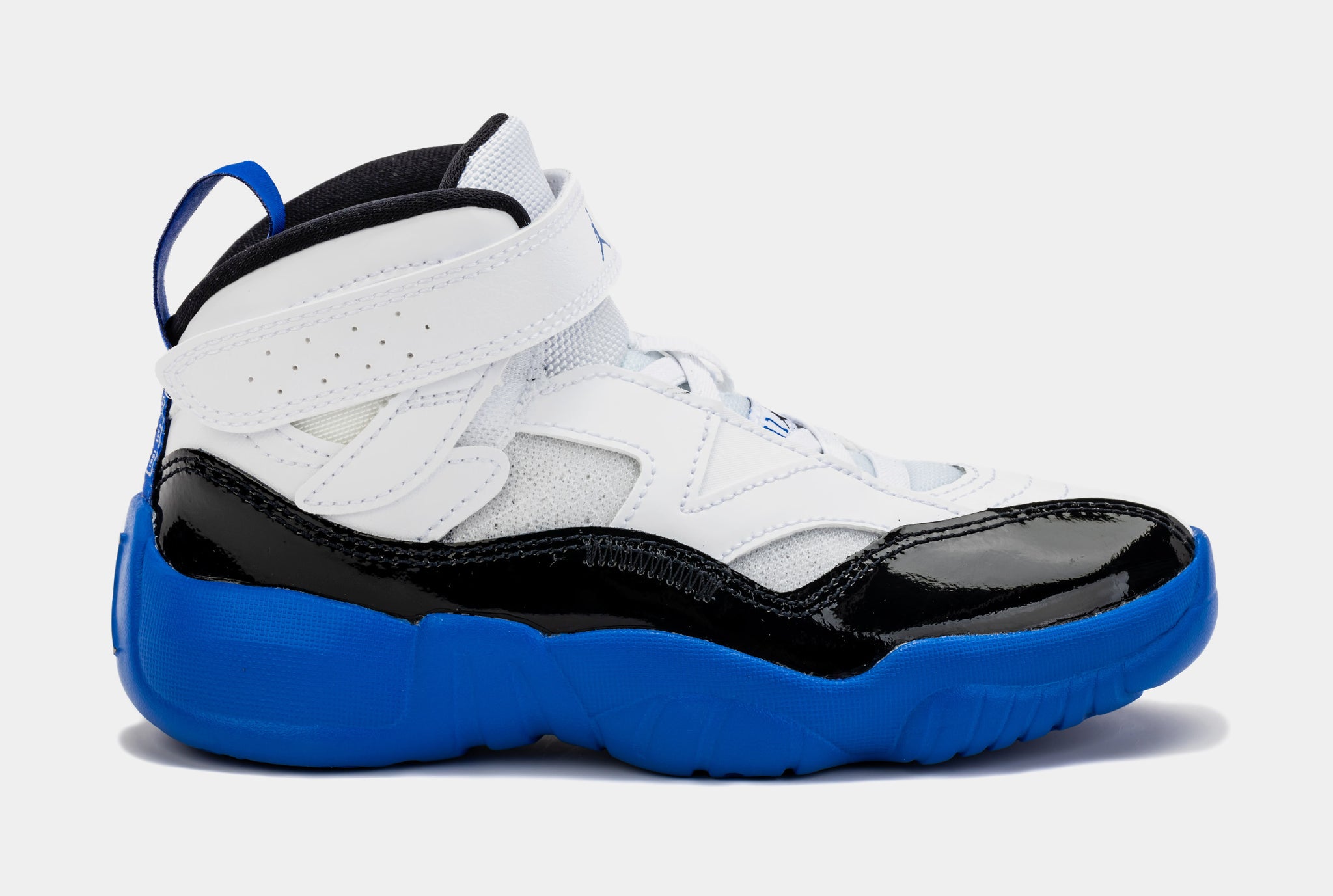 White and blue top jumpman jordans