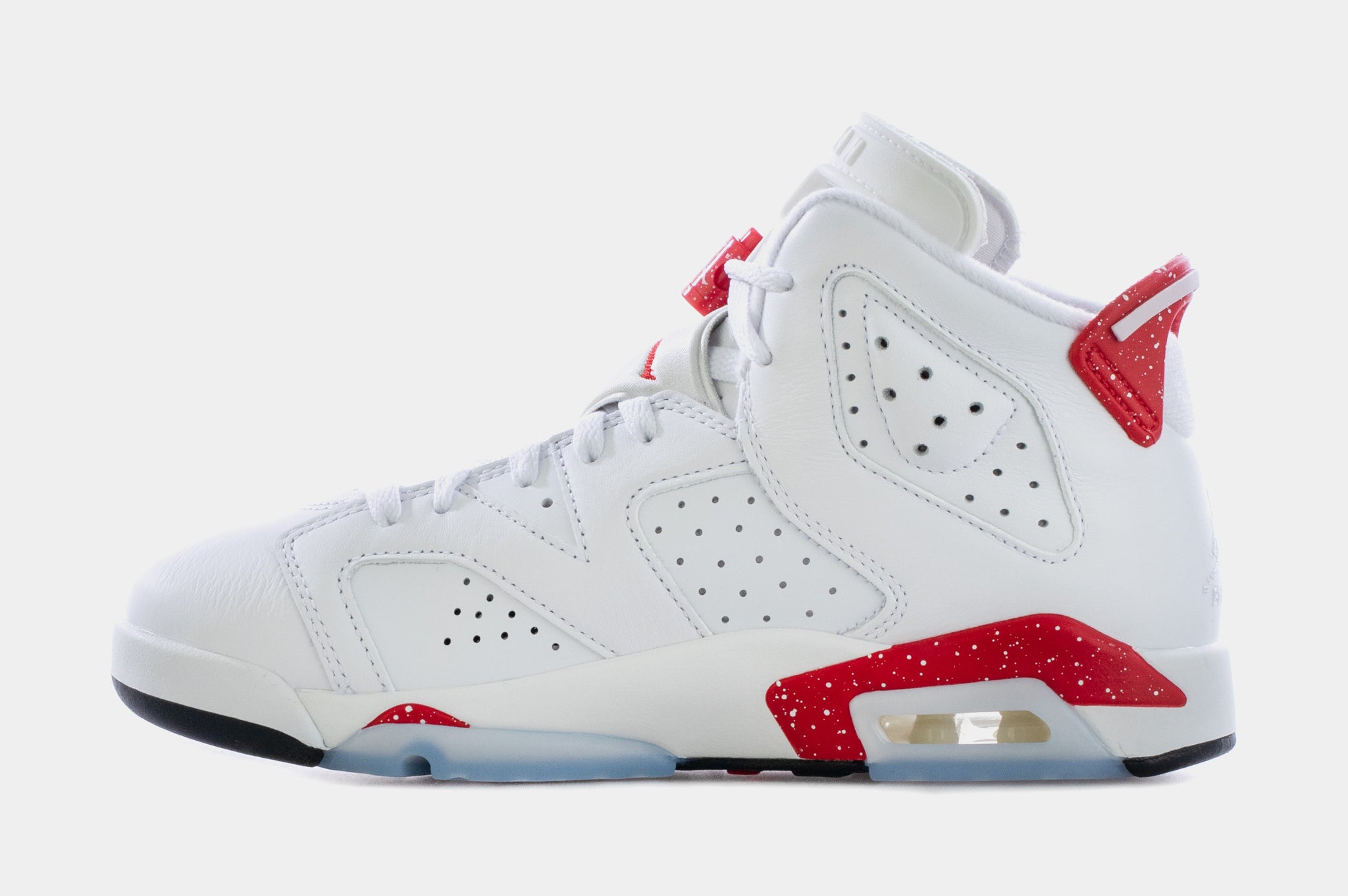 Air Jordan 6 Retro Red Oreo Grade School Lifestyle Shoes (White/Red) Free  Shipping