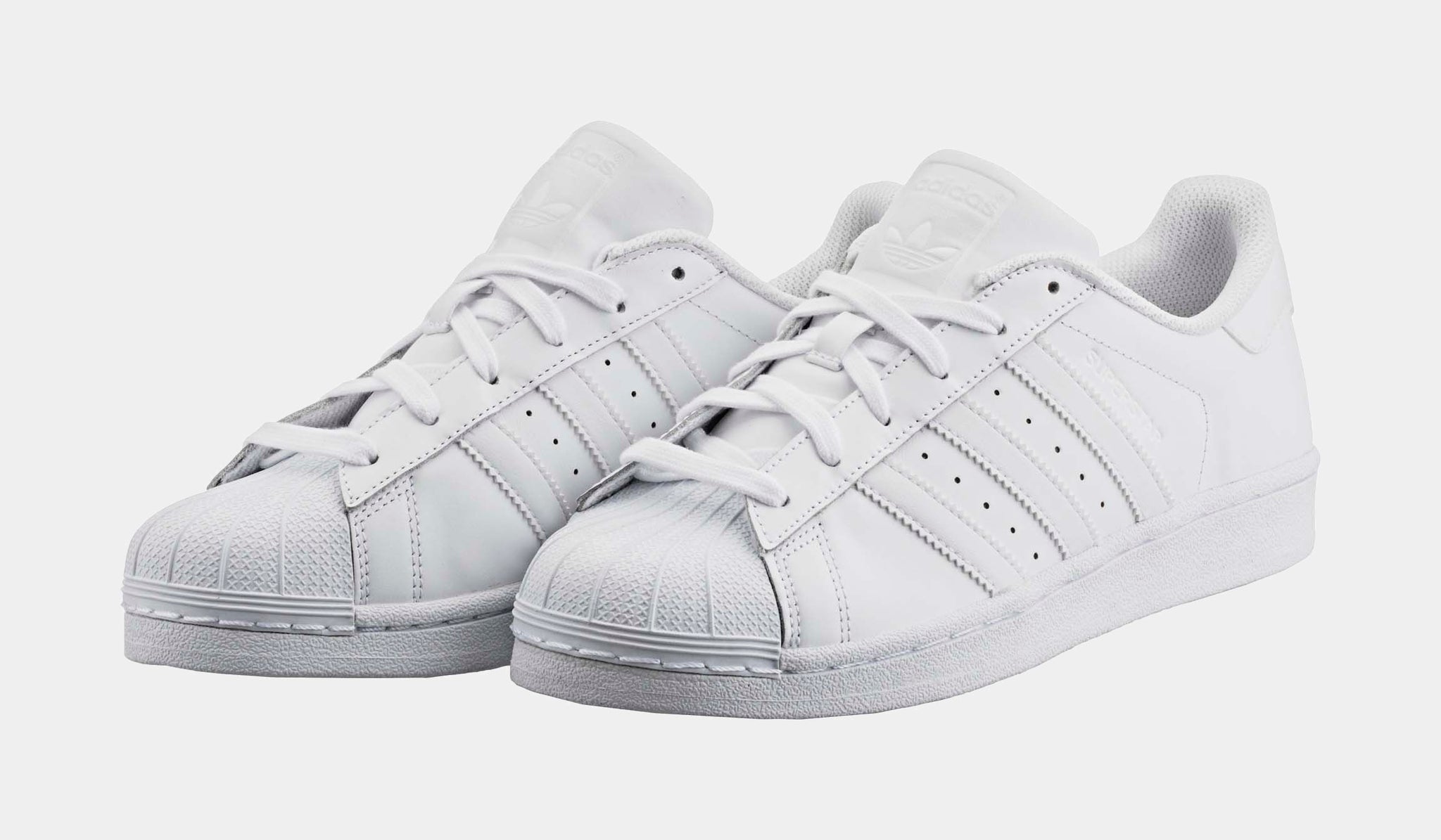 Adidas superstar 1 outlet white mono foundation