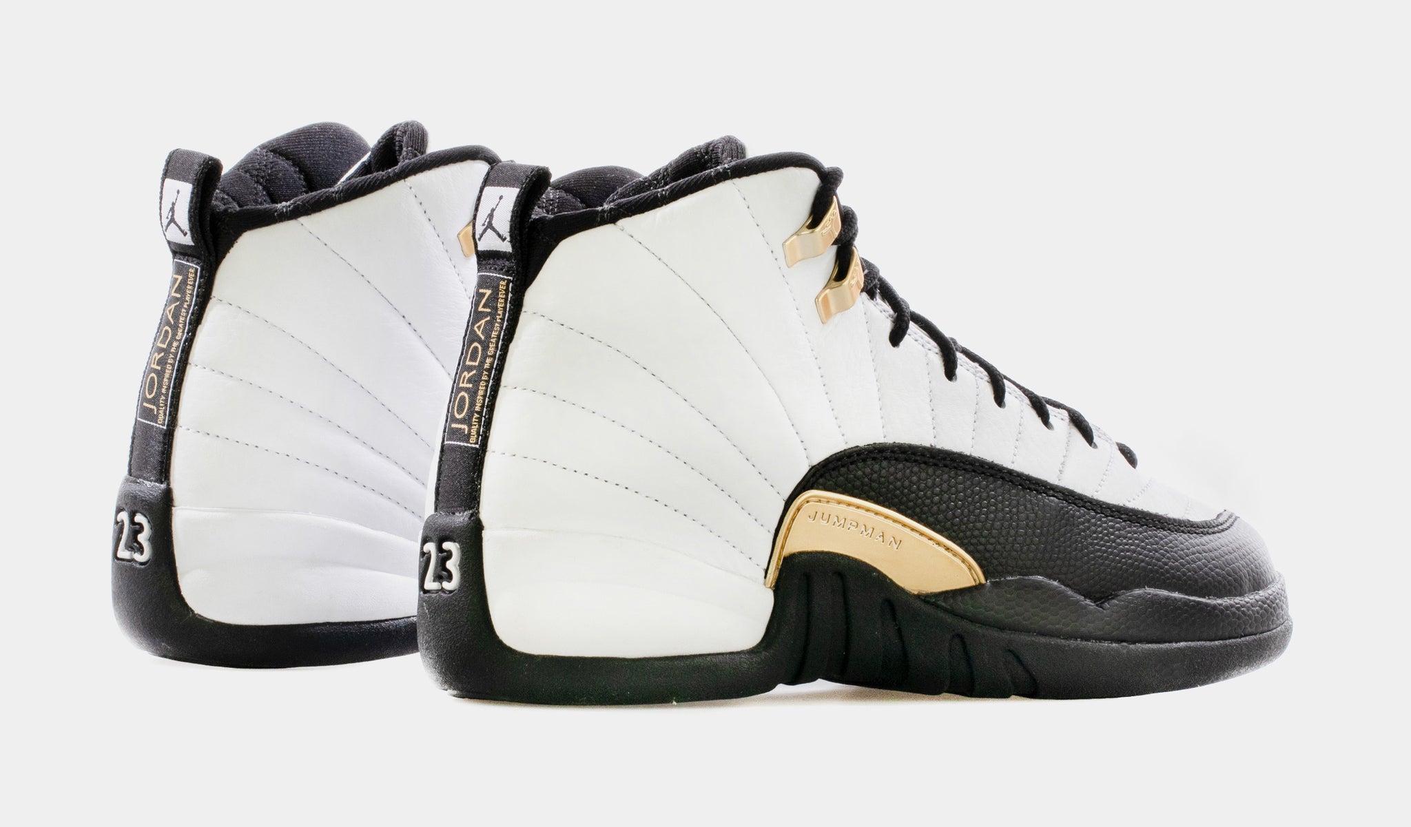 Air jordan 12 white and clearance gold