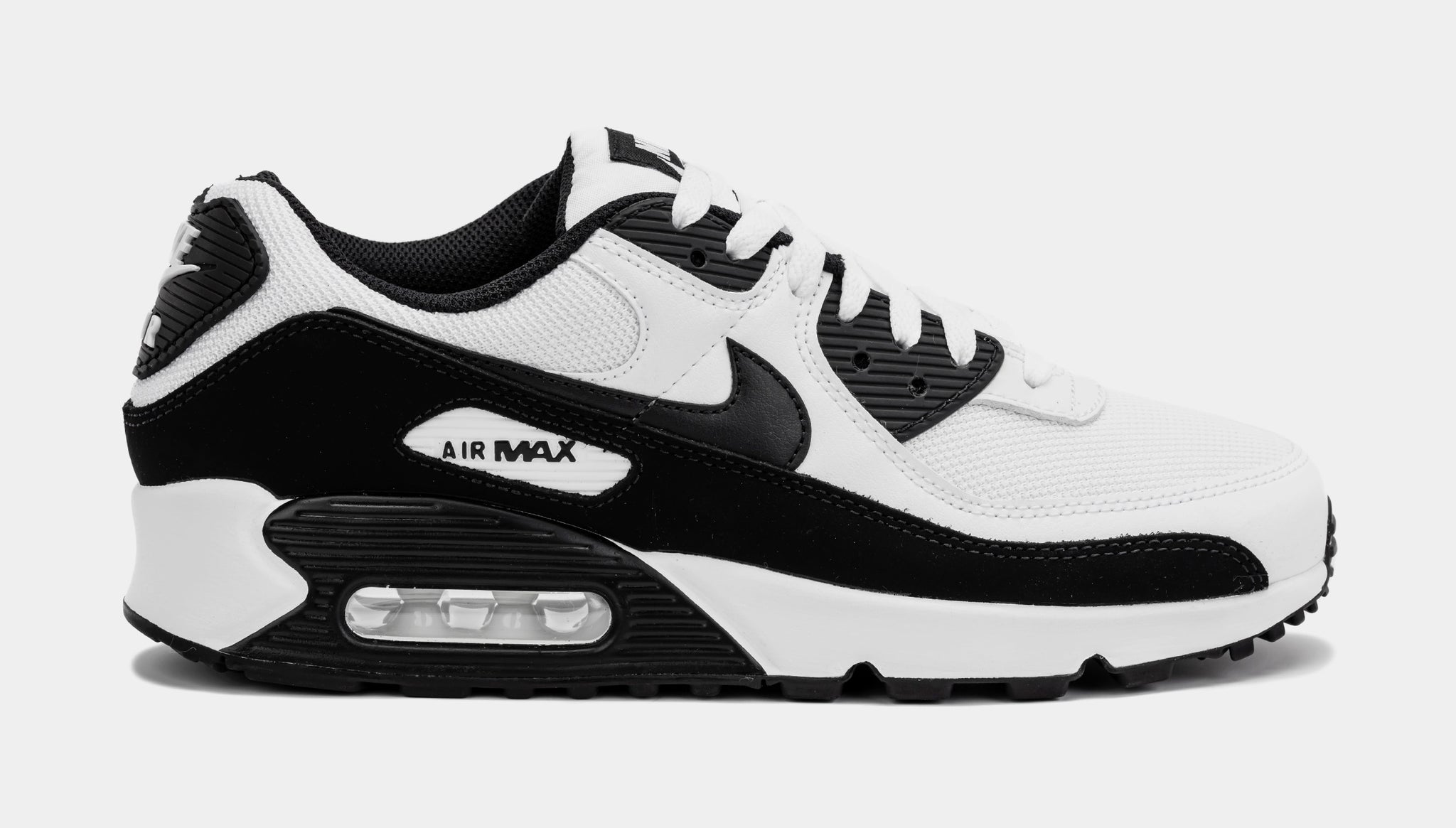 Nike Air Max 90 Mens Running Shoes White Black CN8490-101 – Shoe Palace