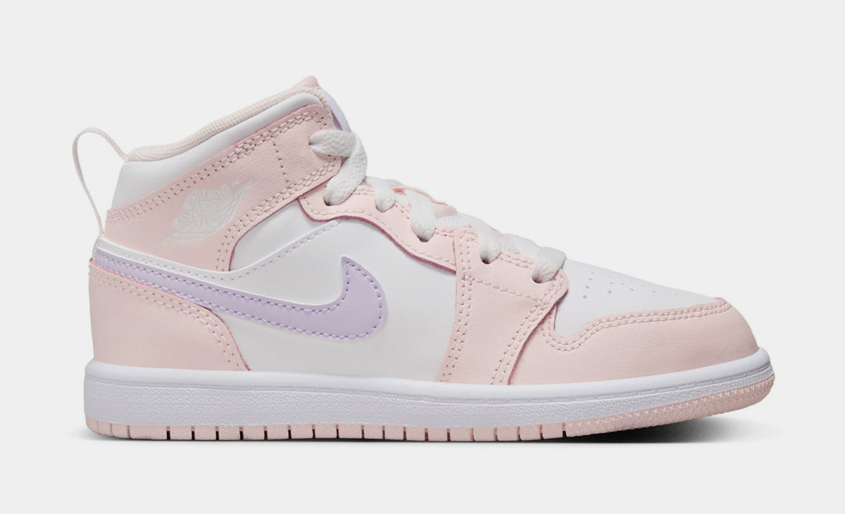 Jordan Air Jordan 1 Mid Pink Wash Preschool Lifestyle Shoes Pink Wash ...